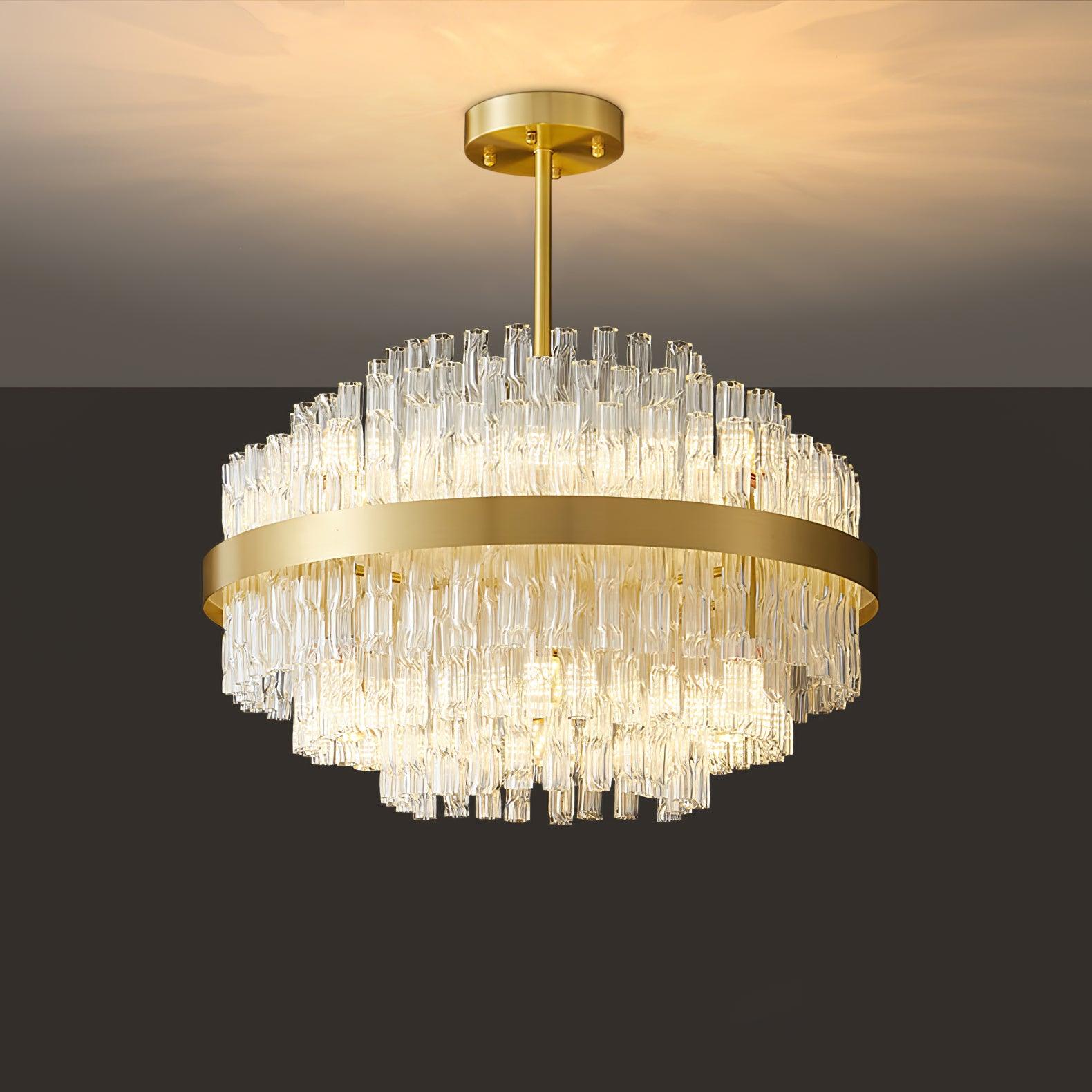 Lustra Kronleuchter Gold Klar Stab Elegant-Letslighting