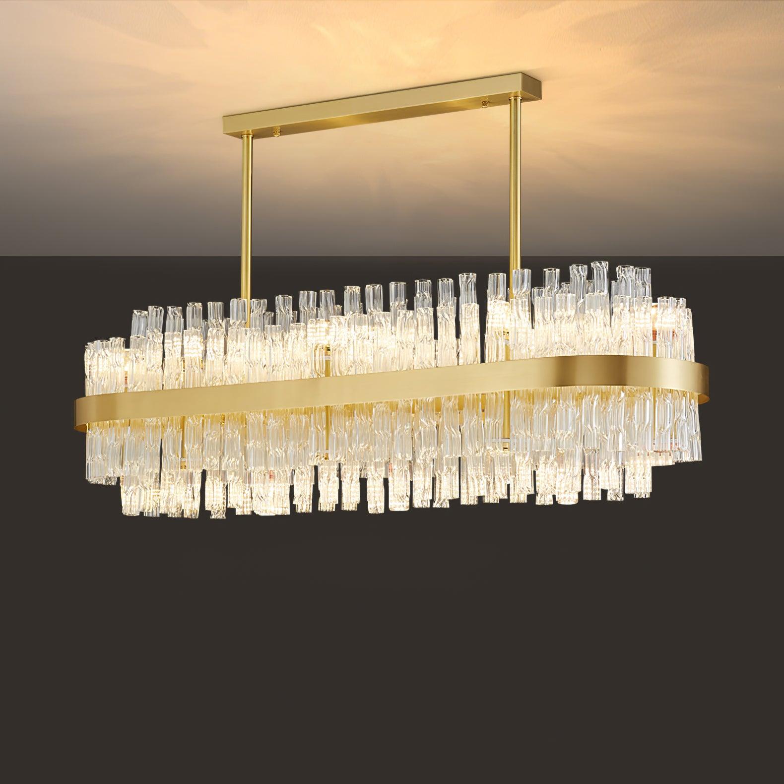 Lustra Kronleuchter Gold Klar Stab Elegant-Letslighting