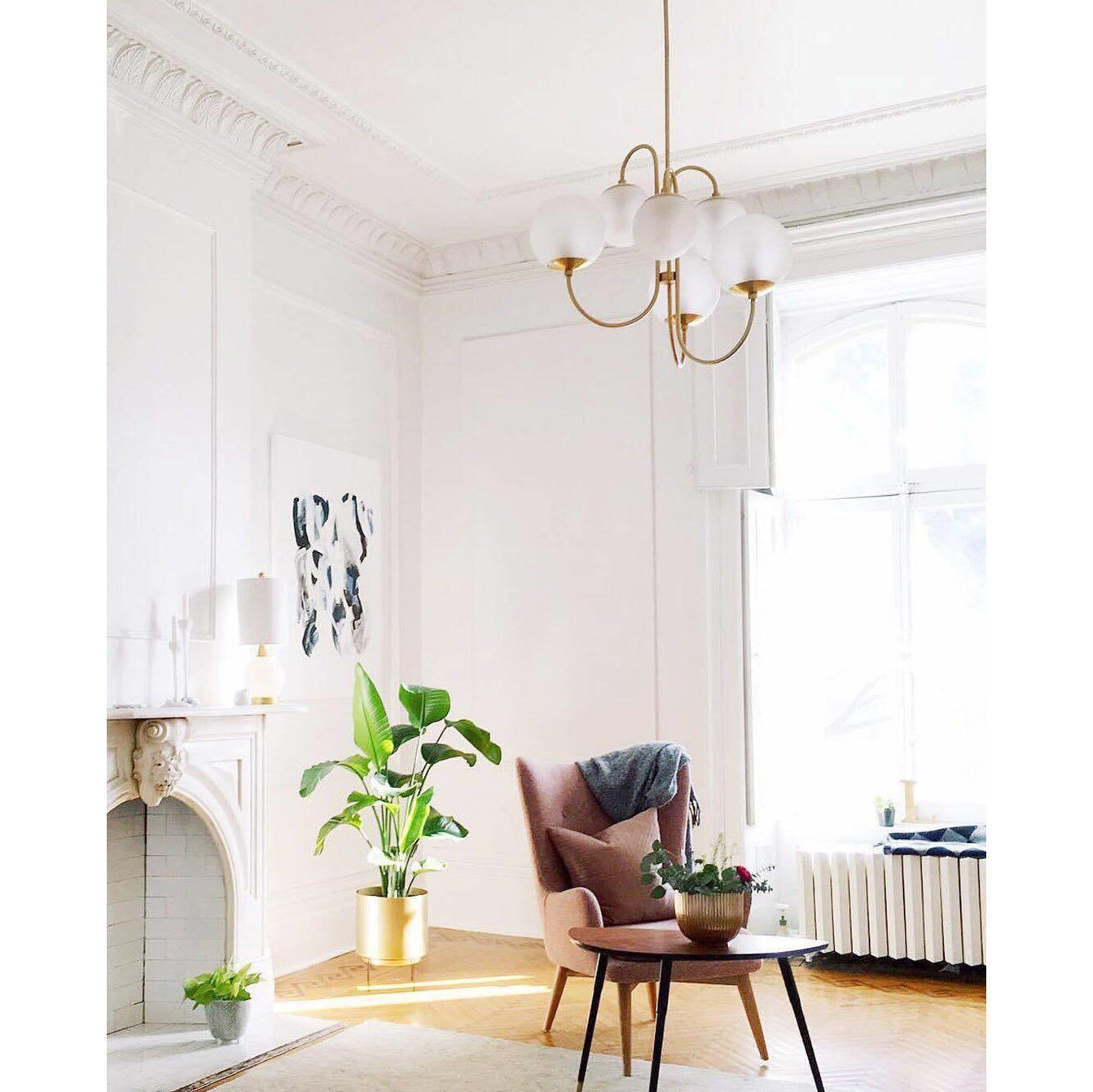 Zathaor Individual Creativity Metal Glass Chandelier - Letslighting