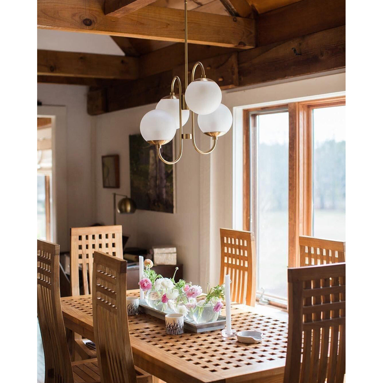 Zathaor Individual Creativity Metal Glass Chandelier - Letslighting