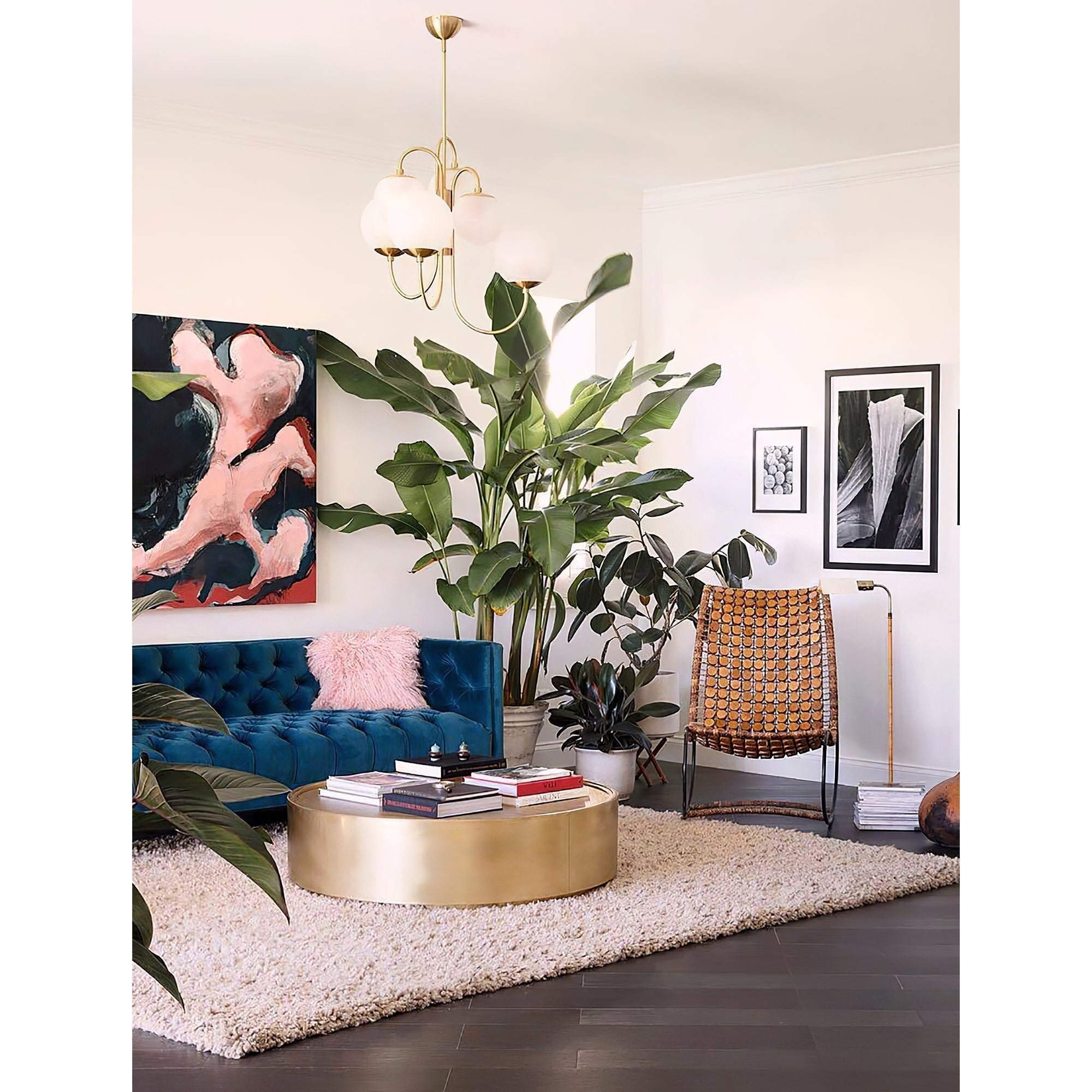 Zathaor Individual Creativity Metal Glass Chandelier - Letslighting