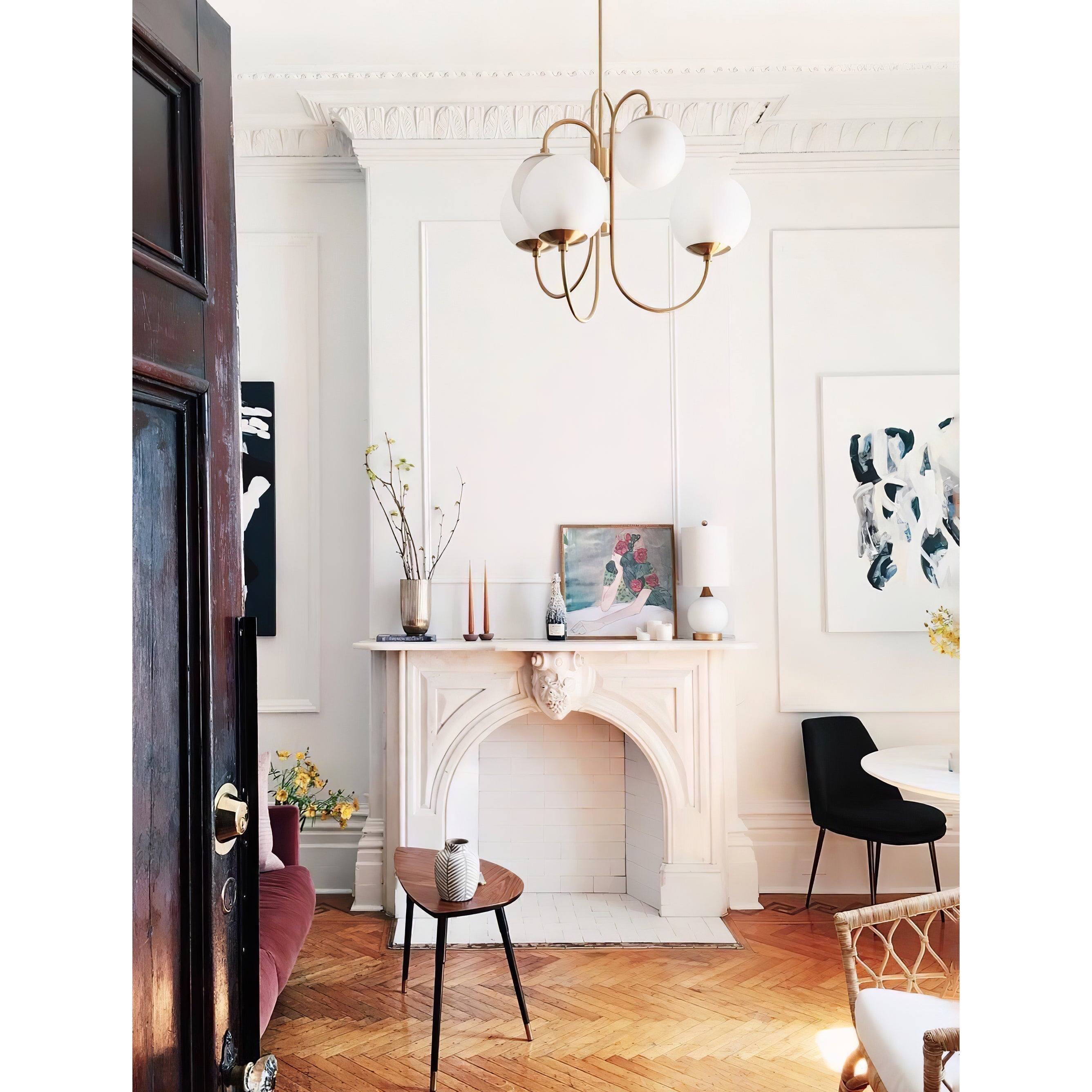 Zathaor Individual Creativity Metal Glass Chandelier - Letslighting