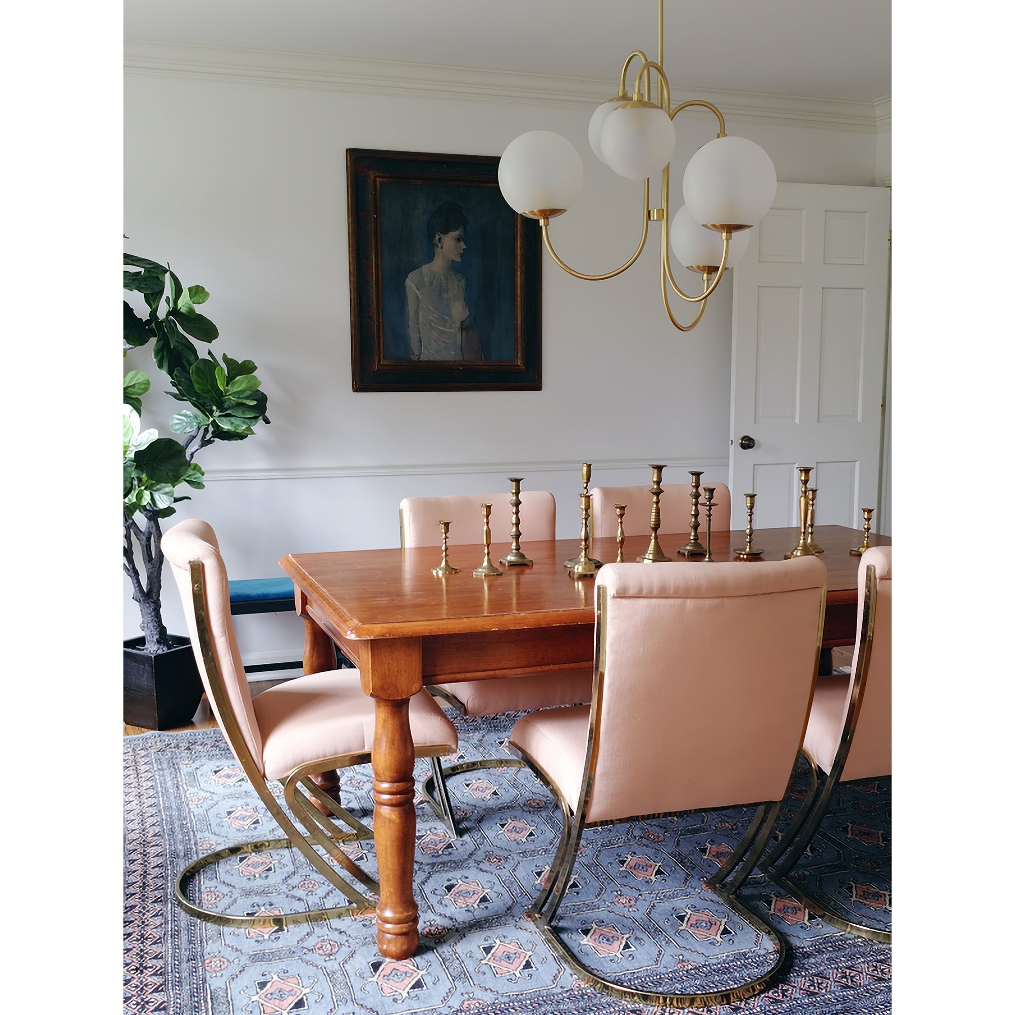 Zathaor Individual Creativity Metal Glass Chandelier - Letslighting