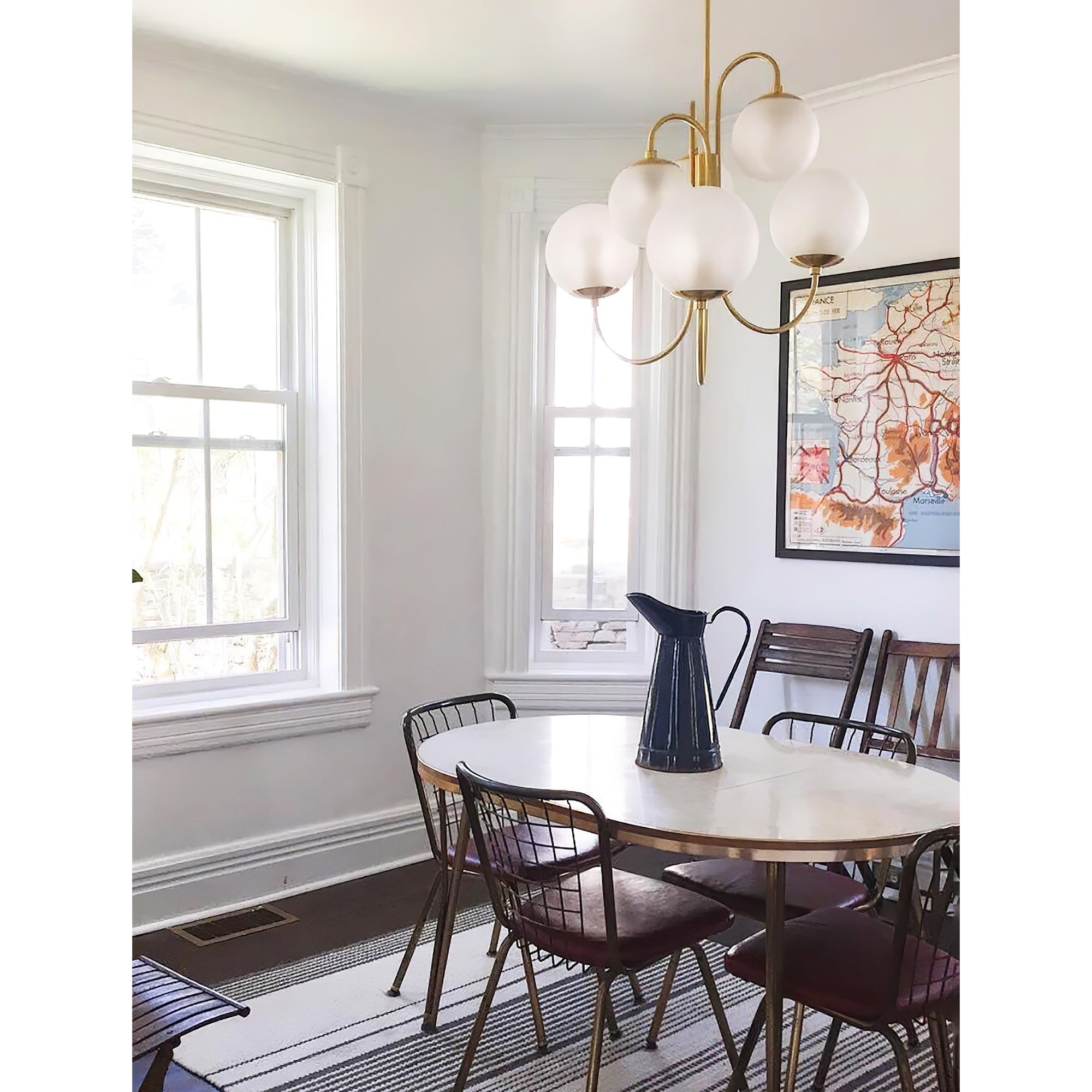 Zathaor Individual Creativity Metal Glass Chandelier - Letslighting