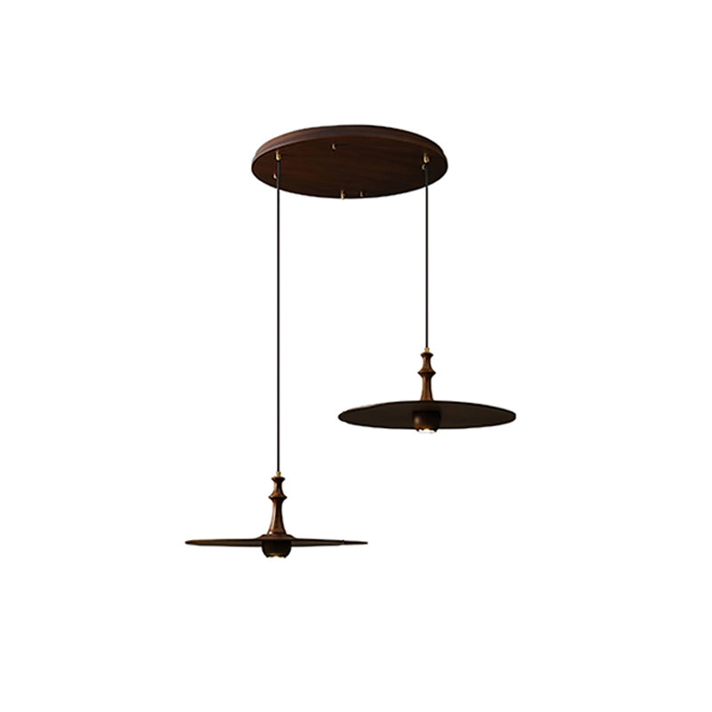 Syrinyra Skulptural Holz Scheibe Pendelleuchte Leuchte-Letslighting