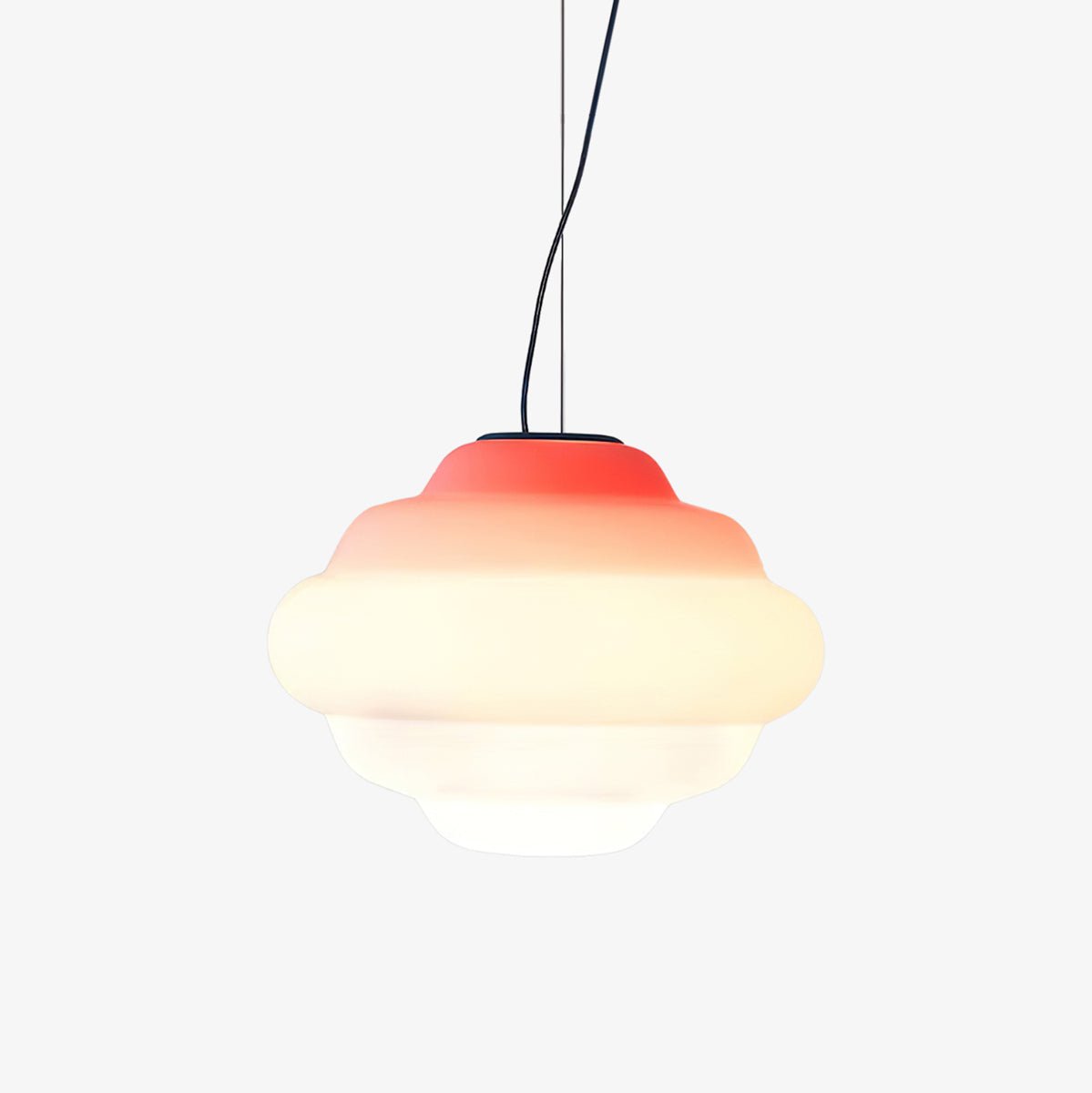 Eurvenara Premium Nordic Art Cloudy Glas Pendelleuchte-Letslighting