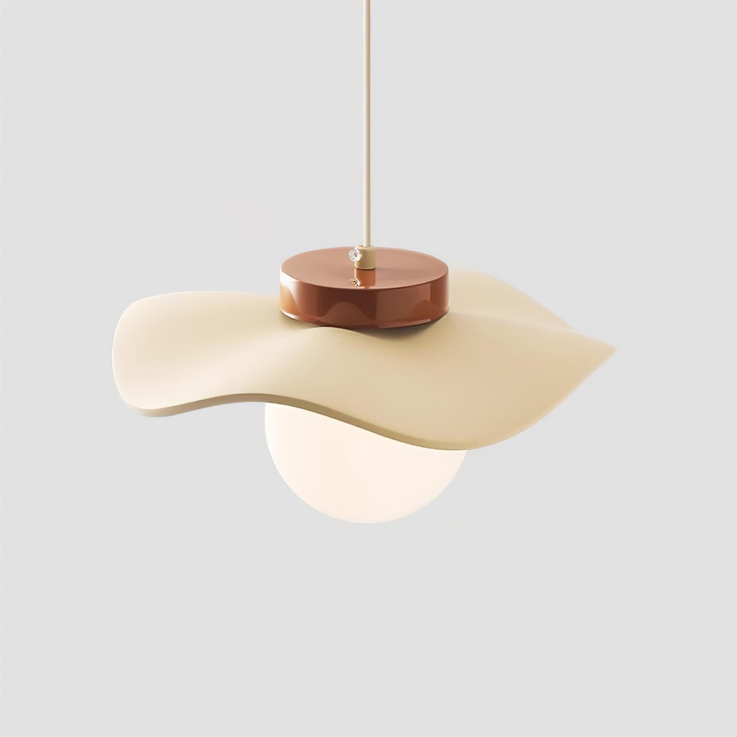 Pendelleuchte Glas Schirm Skulptural Minimalistisch-Letslighting