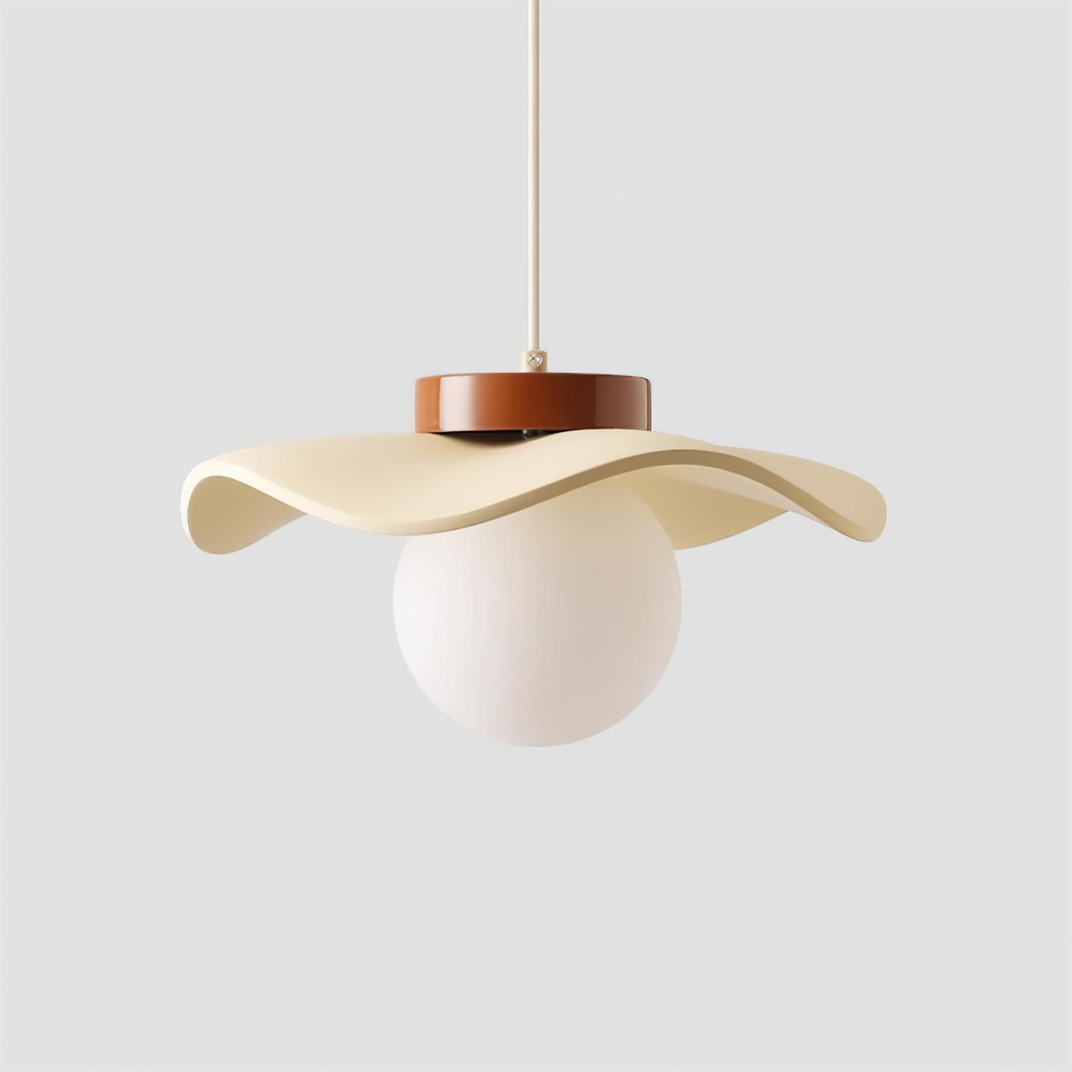 Pendelleuchte Glas Schirm Skulptural Minimalistisch-Letslighting