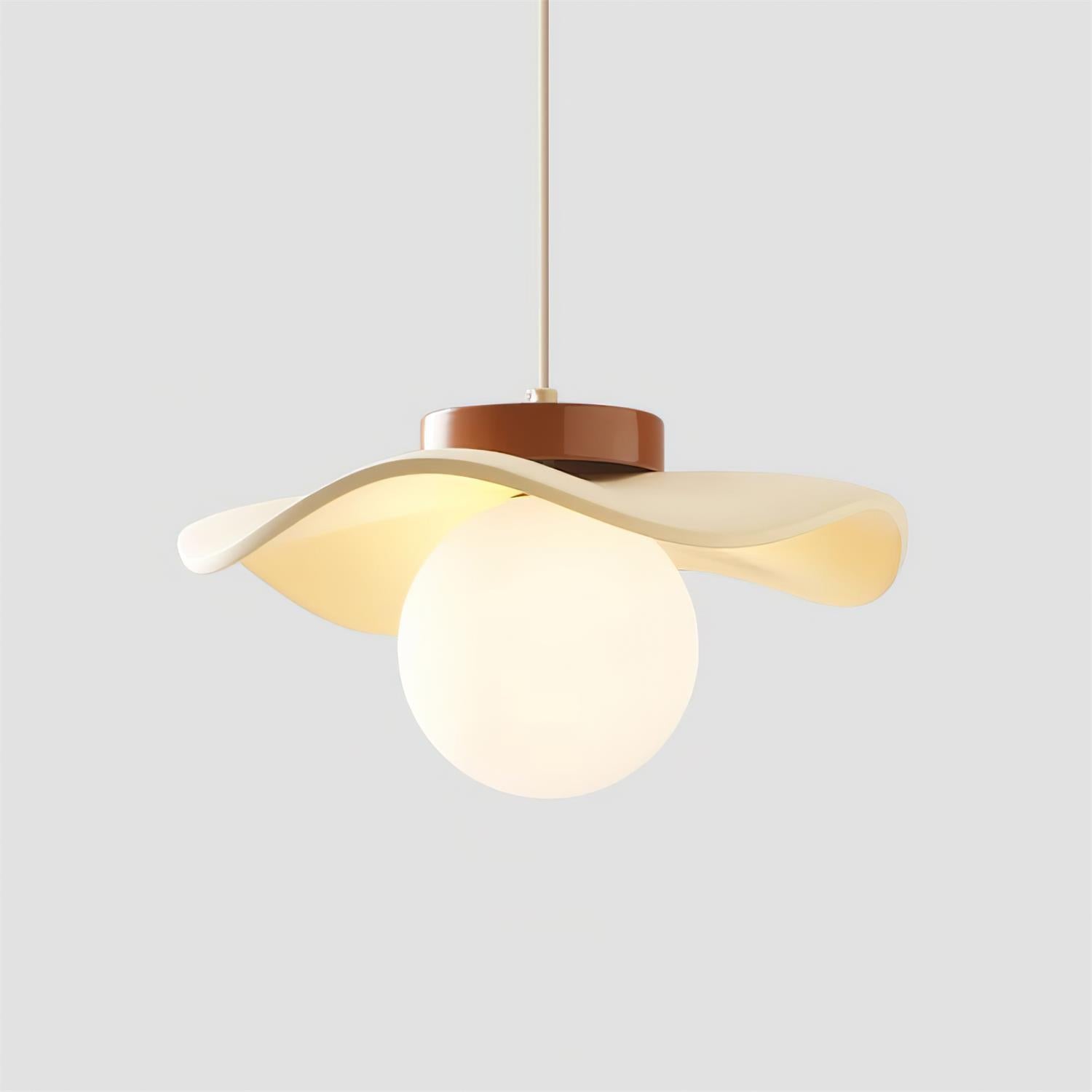 Pendelleuchte Glas Schirm Skulptural Minimalistisch-Letslighting