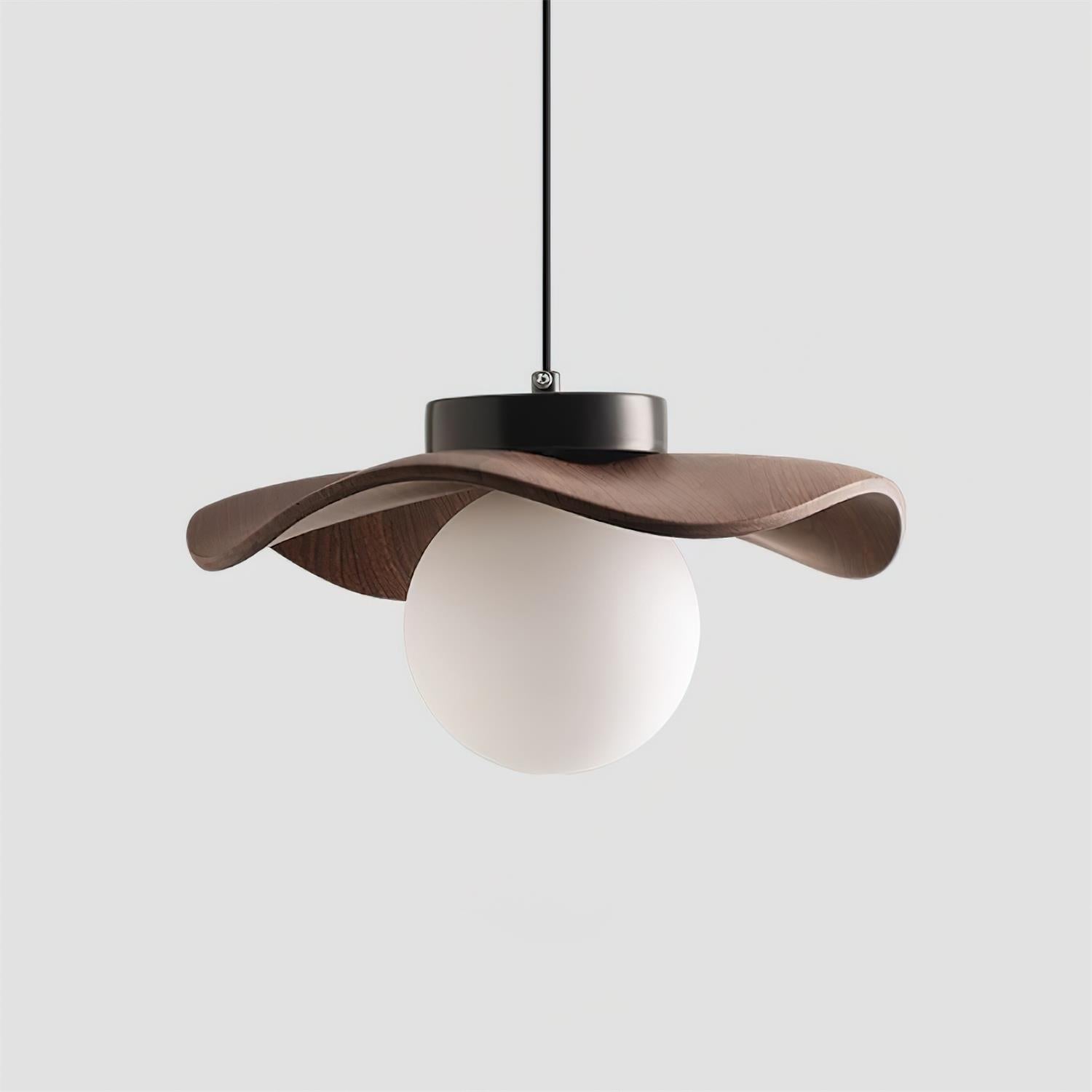 Pendelleuchte Glas Schirm Skulptural Minimalistisch-Letslighting