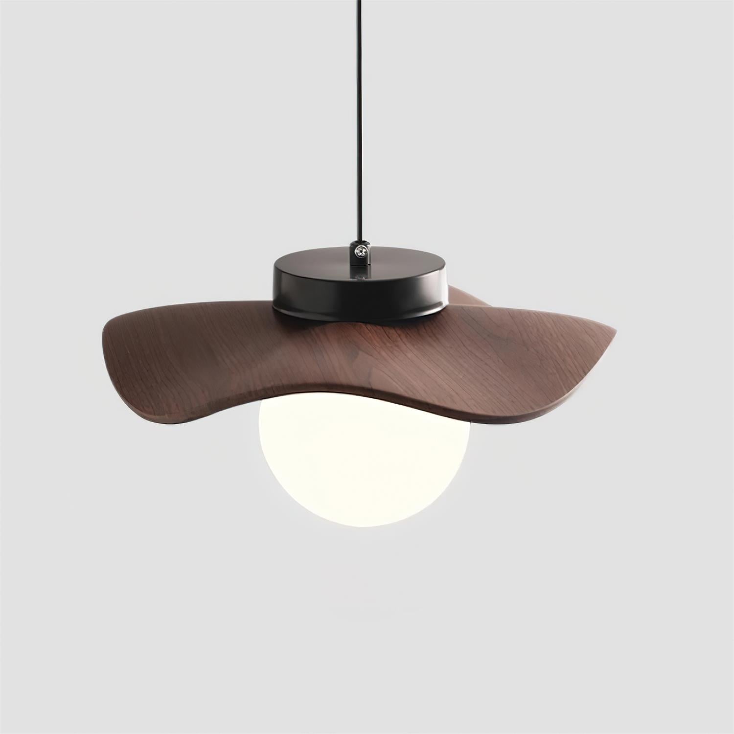 Pendelleuchte Glas Schirm Skulptural Minimalistisch-Letslighting