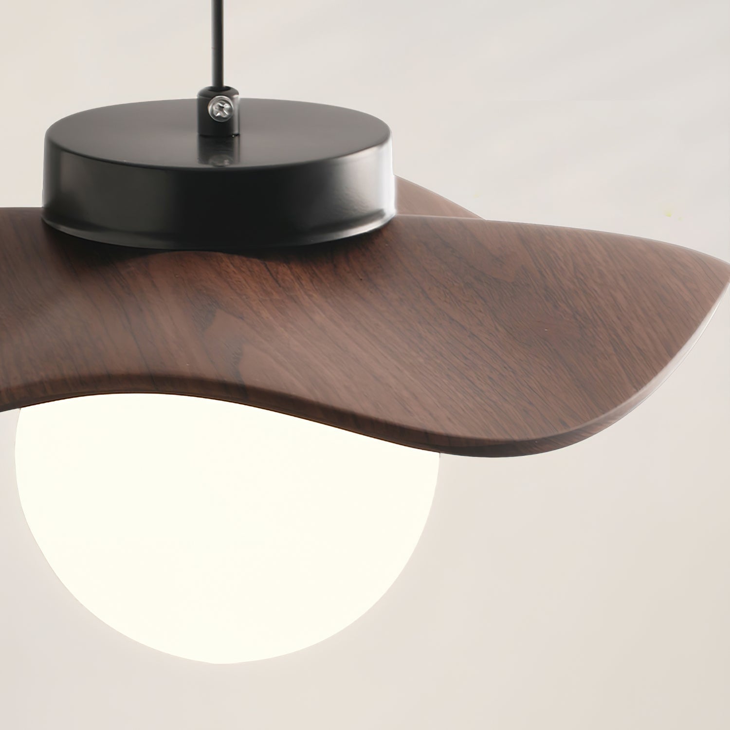 Pendelleuchte Glas Schirm Skulptural Minimalistisch-Letslighting