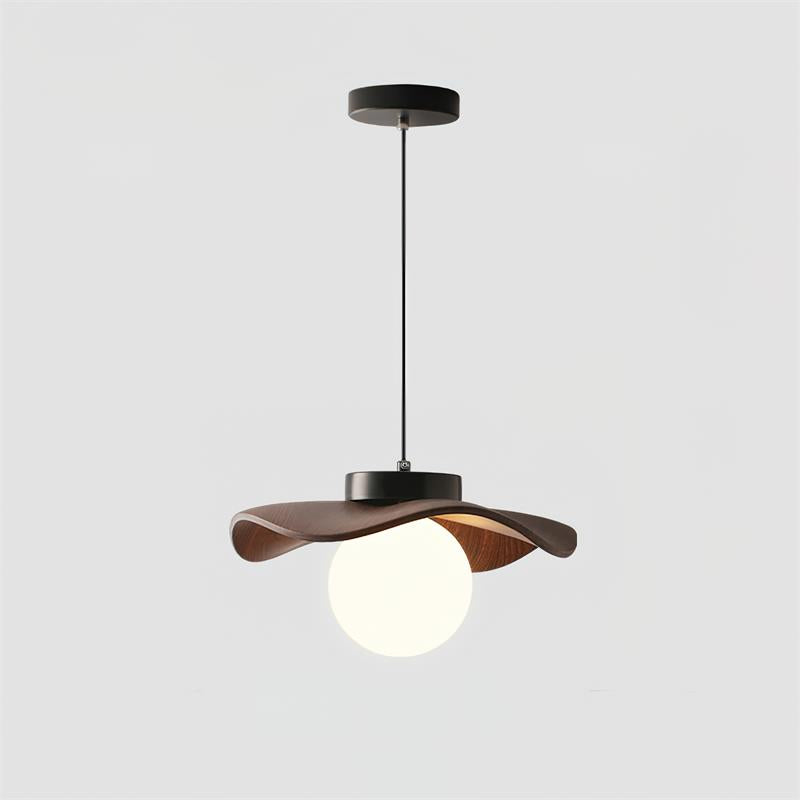 Pendelleuchte Glas Schirm Skulptural Minimalistisch-Letslighting