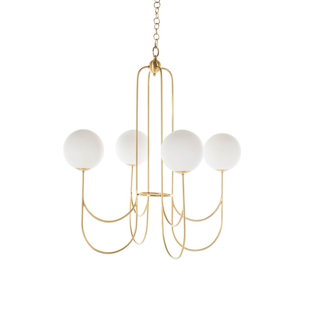 Mjolkuvyi Vintage Glas-Kronleuchter-Letslighting
