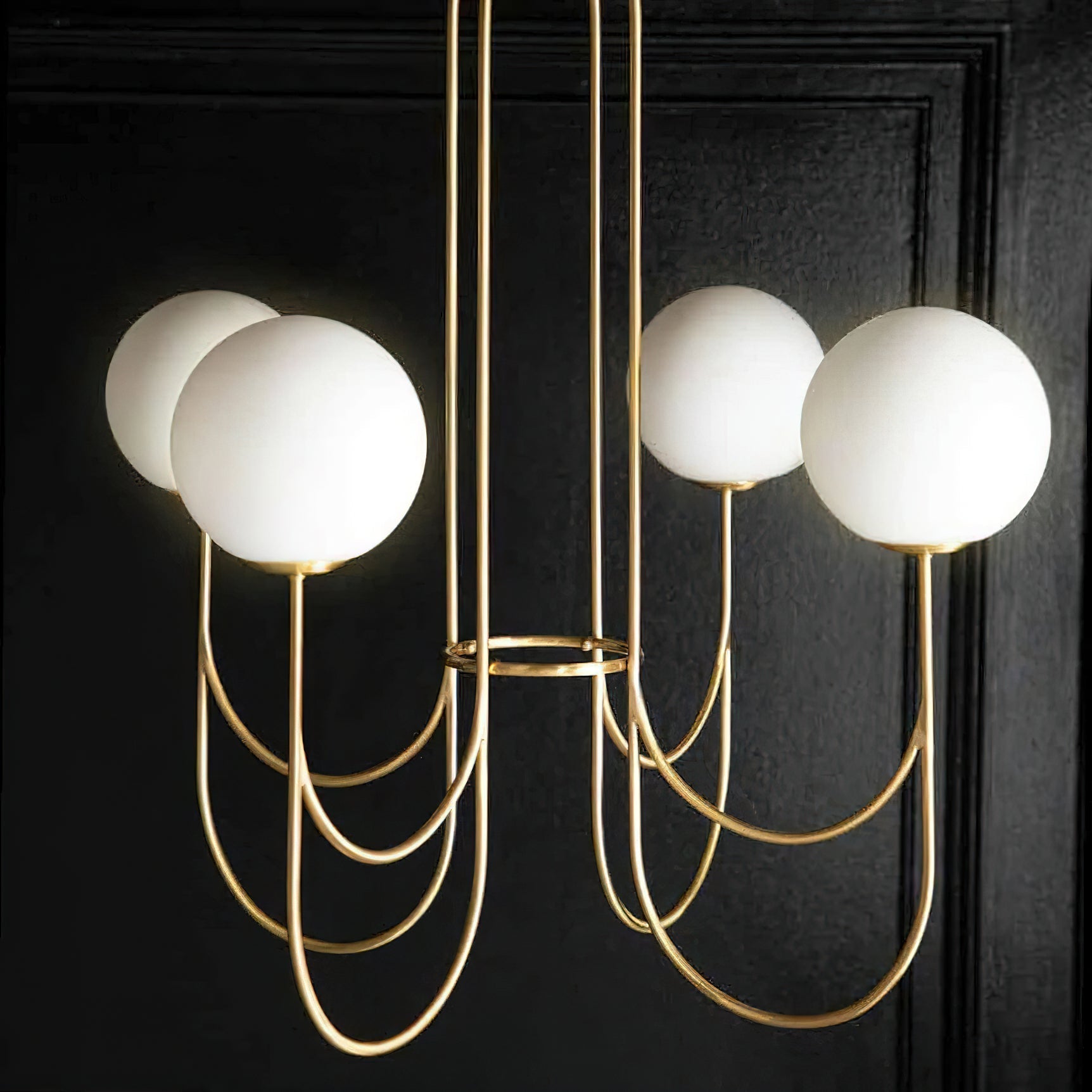 Mjolkuvyi Vintage Glas-Kronleuchter-Letslighting