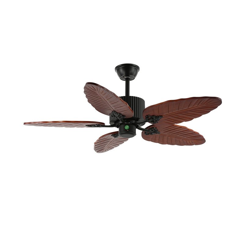 Alistair Deckenventilatorleuchte mit Holzflügeln