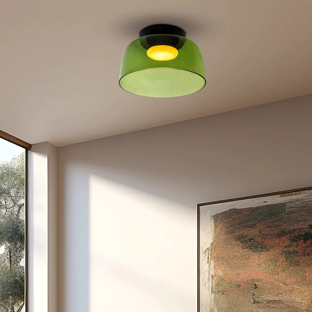 Aria  Nordic  Deckenleuchte Grün Glas Wohn/Schlafzimmer