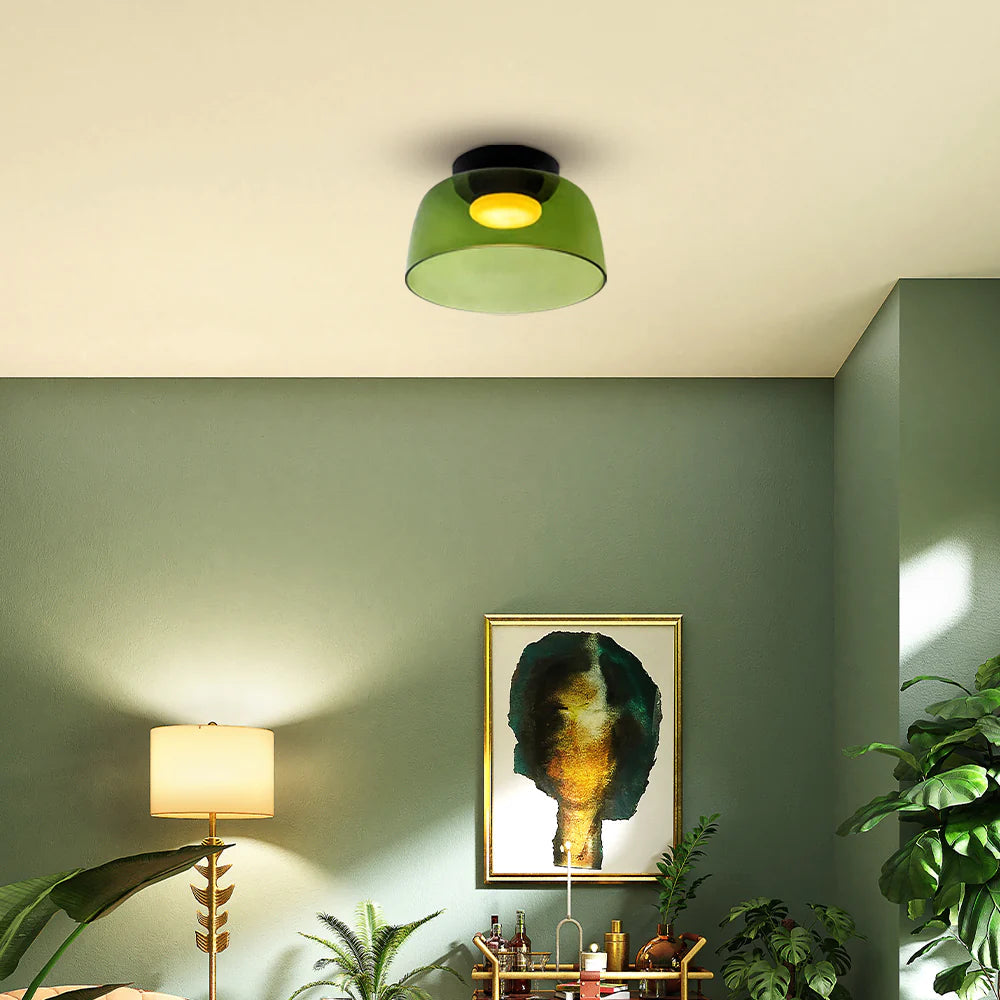 Aria  Nordic  Deckenleuchte Grün Glas Wohn/Schlafzimmer