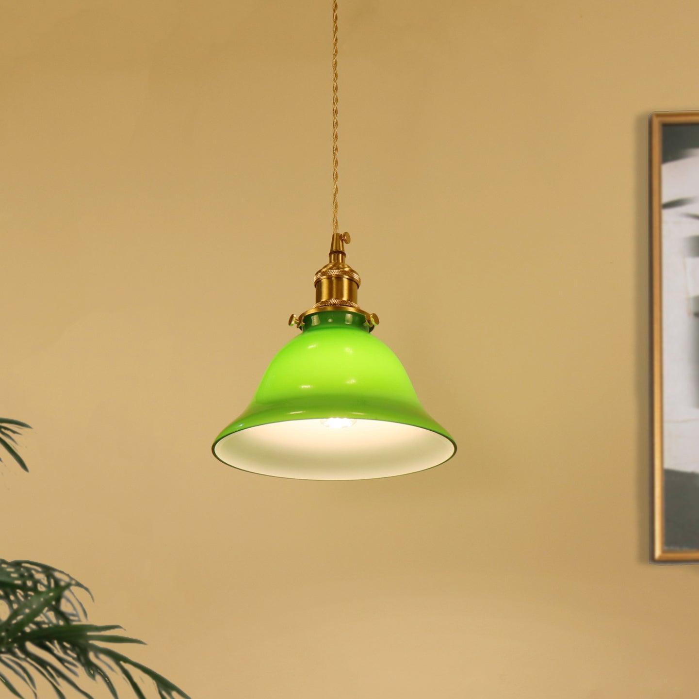 Green Bell Pendant Light - Blowlighting