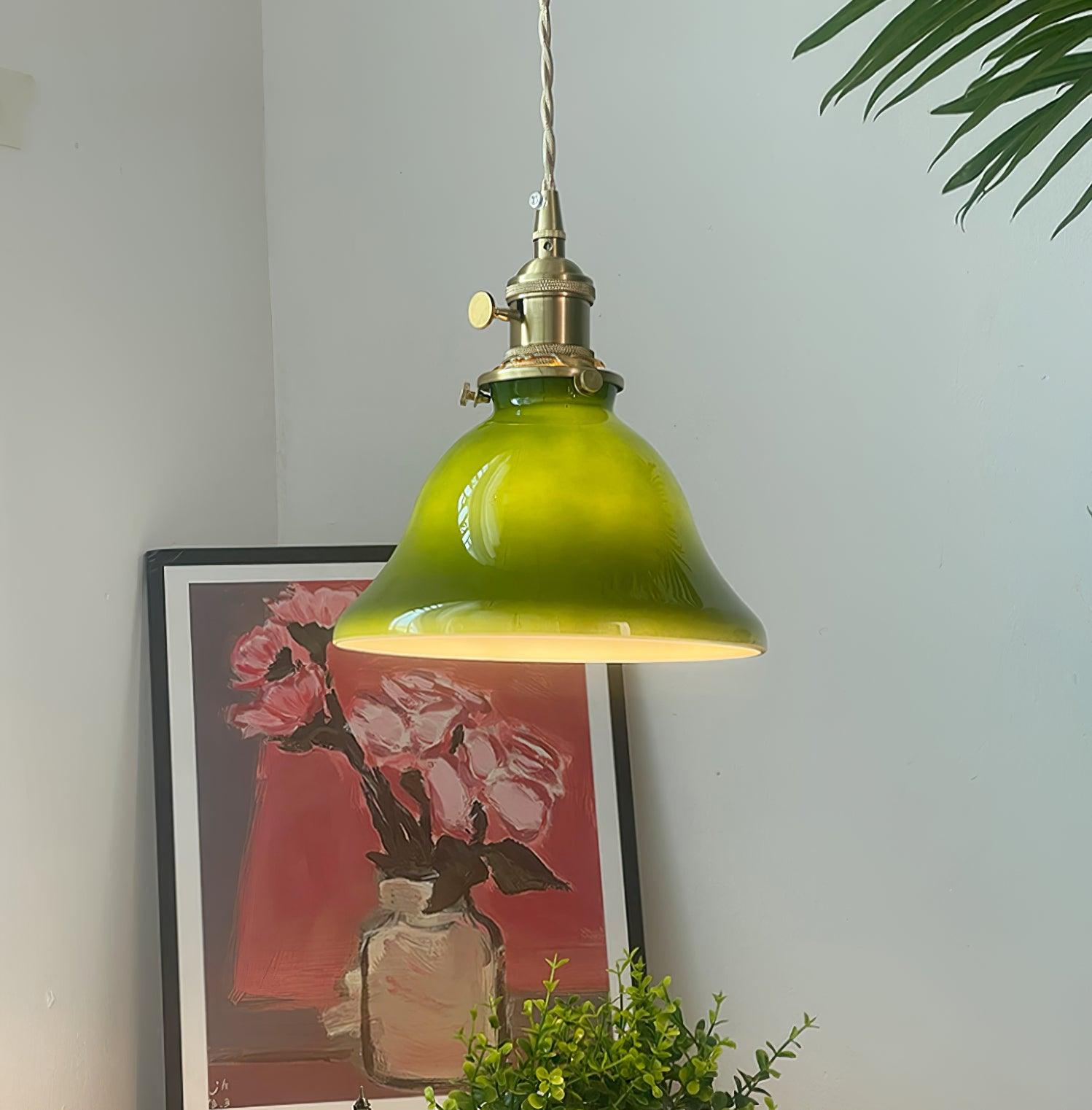 Green Bell Pendant Light - Blowlighting