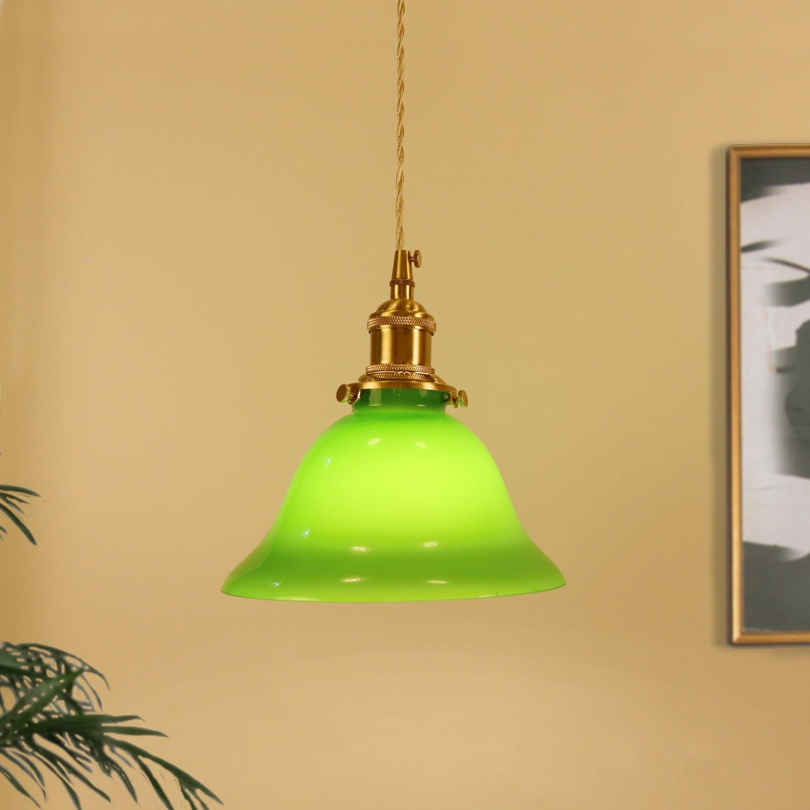 Green Bell Pendant Light - Blowlighting