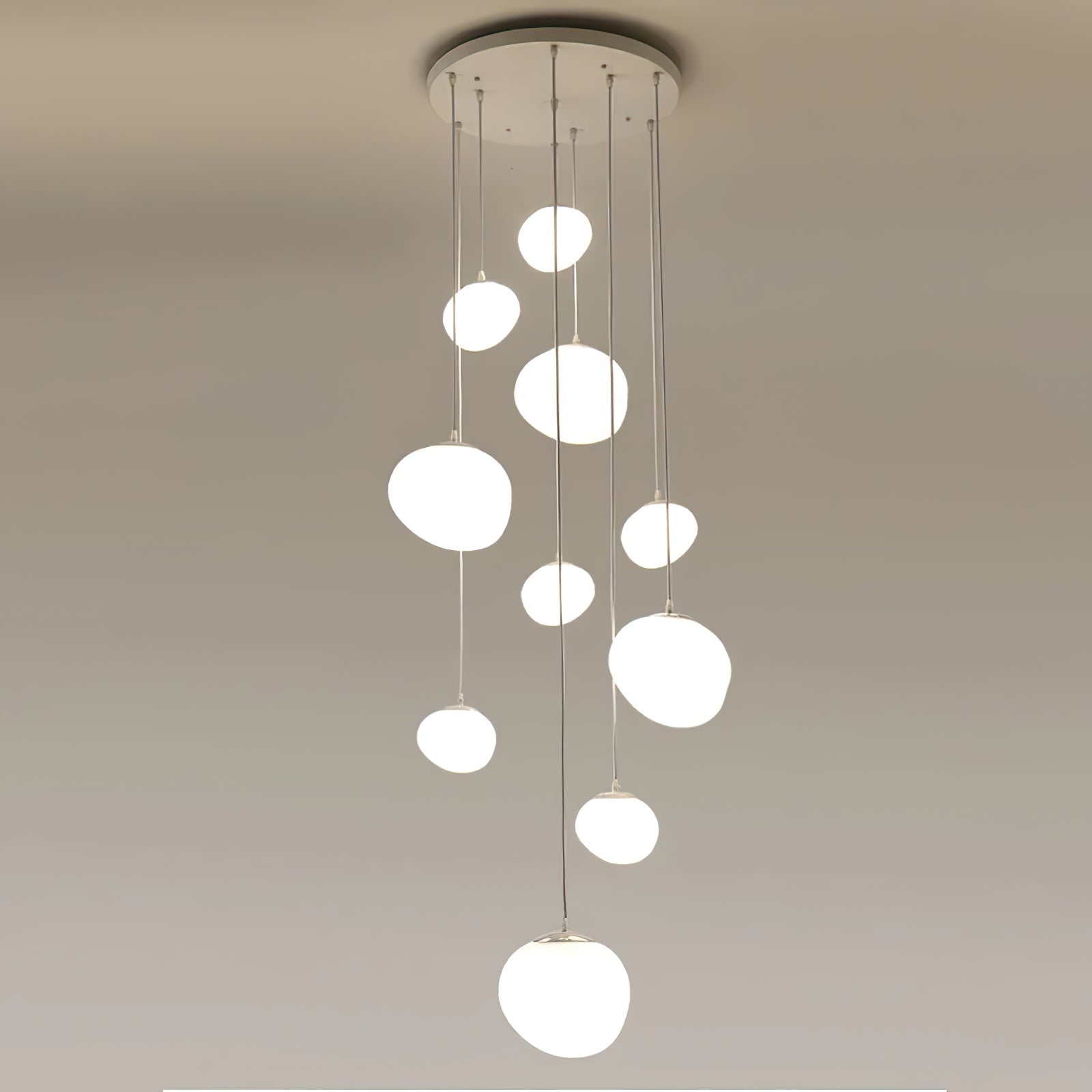 Gregg Stone Shape Glass Pendant Light - Blowlighting
