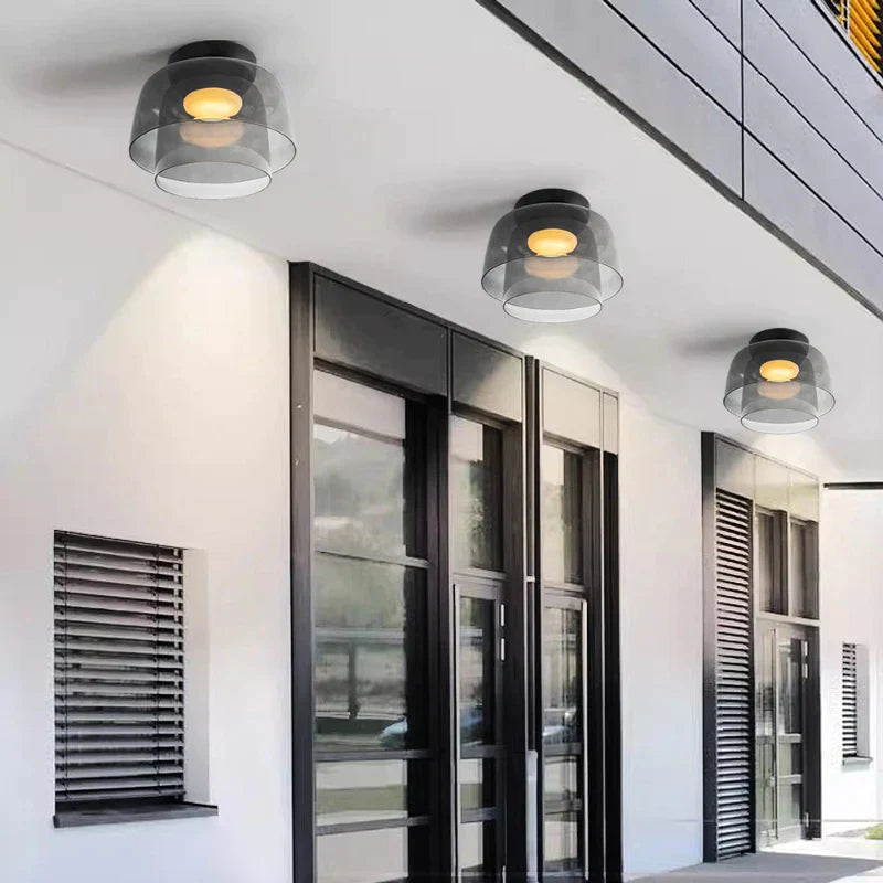 Aria  Nordic  Deckenleuchte Grün Glas Wohn/Schlafzimmer
