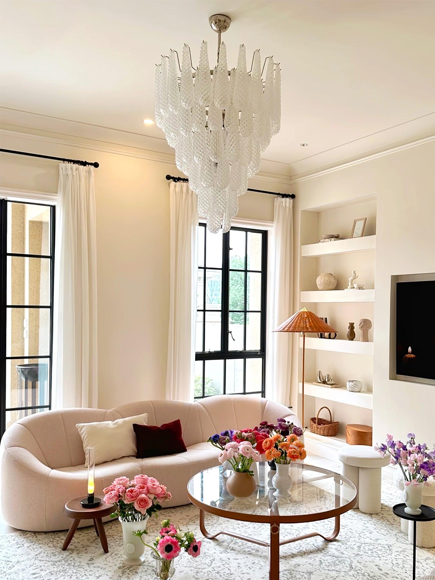 Zemaryra Murano Glass Chandelier - Neutralighting