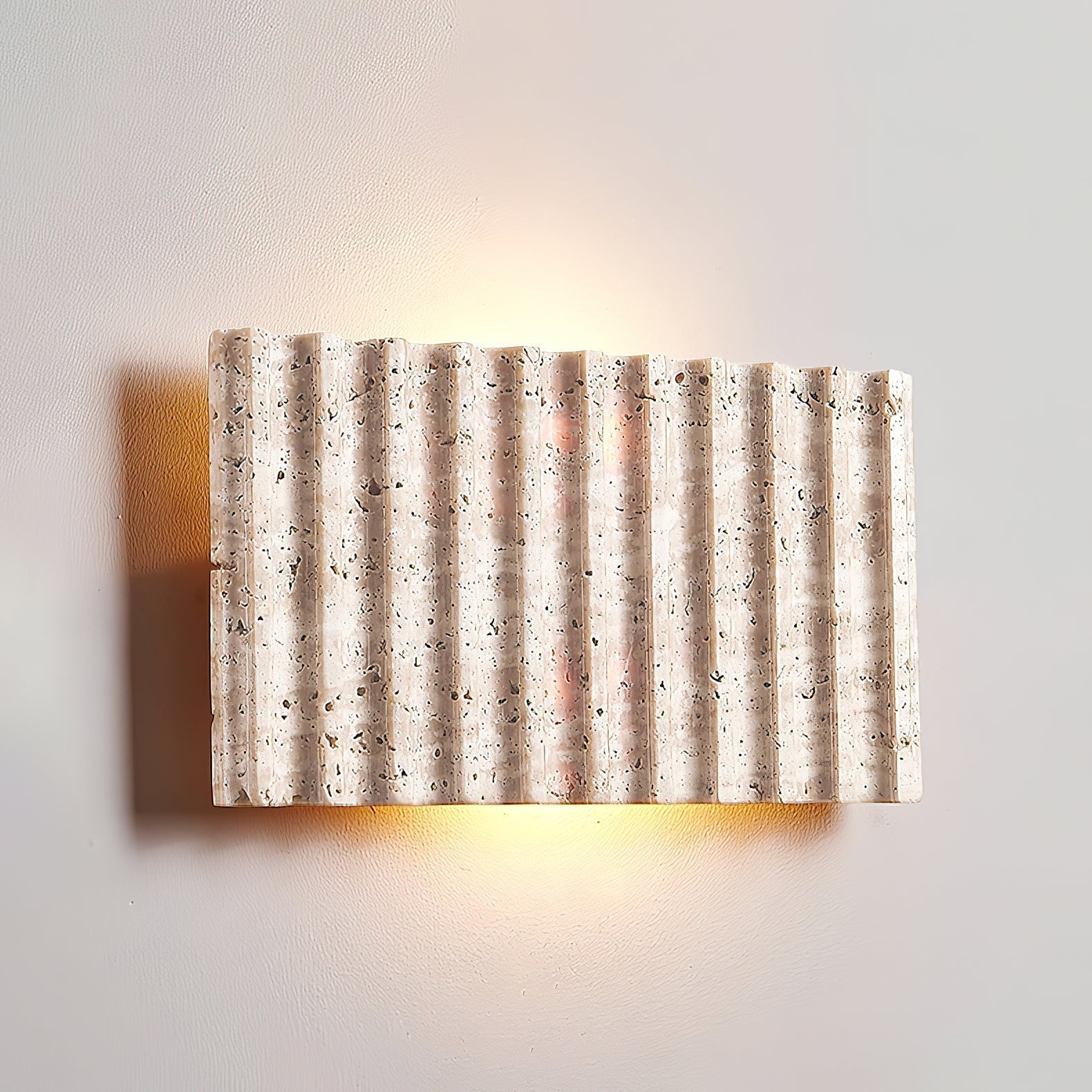 Othaus Modern Minimalist Beige Travertine Wall Lamp - Letslighting