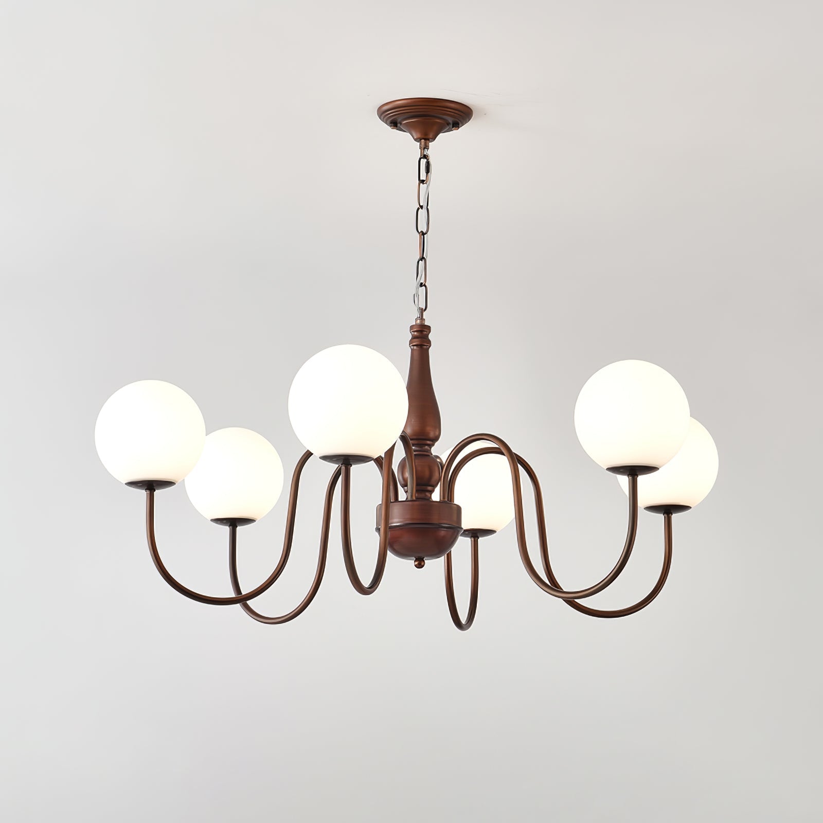 Lustra Kronleuchter Kupfer Glas Hain Ball-Letslighting