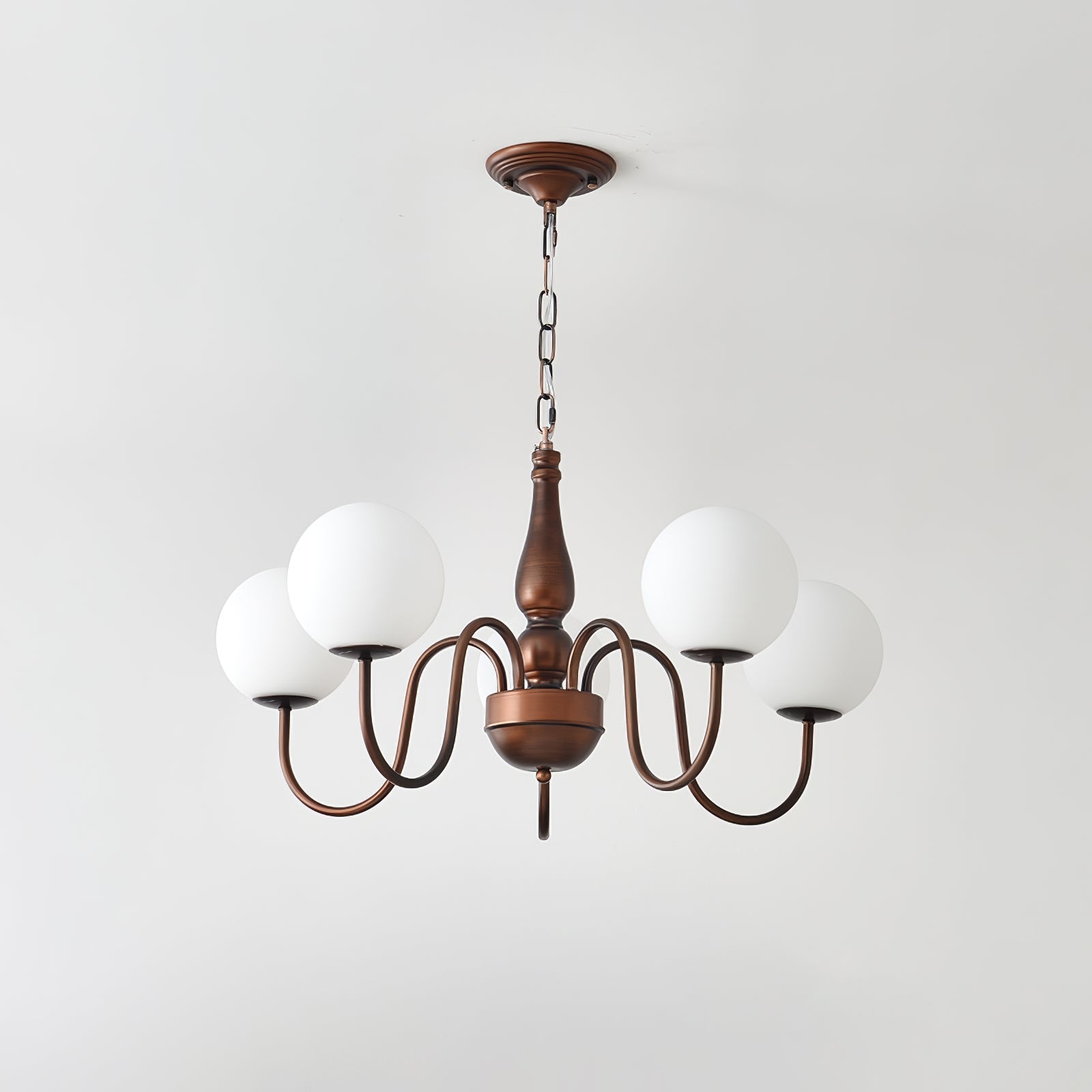 Lustra Kronleuchter Kupfer Glas Hain Ball-Letslighting