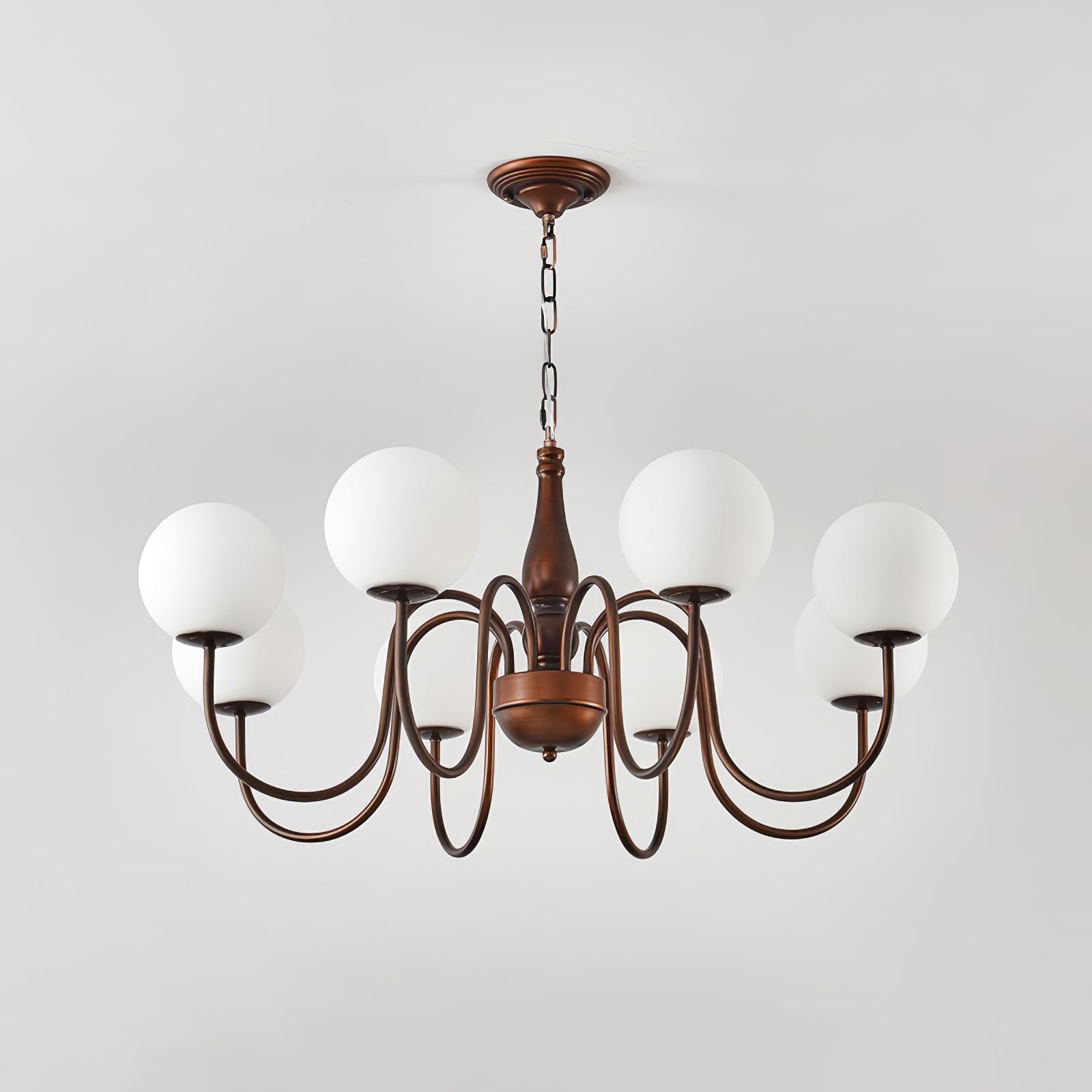Lustra Kronleuchter Kupfer Glas Hain Ball-Letslighting