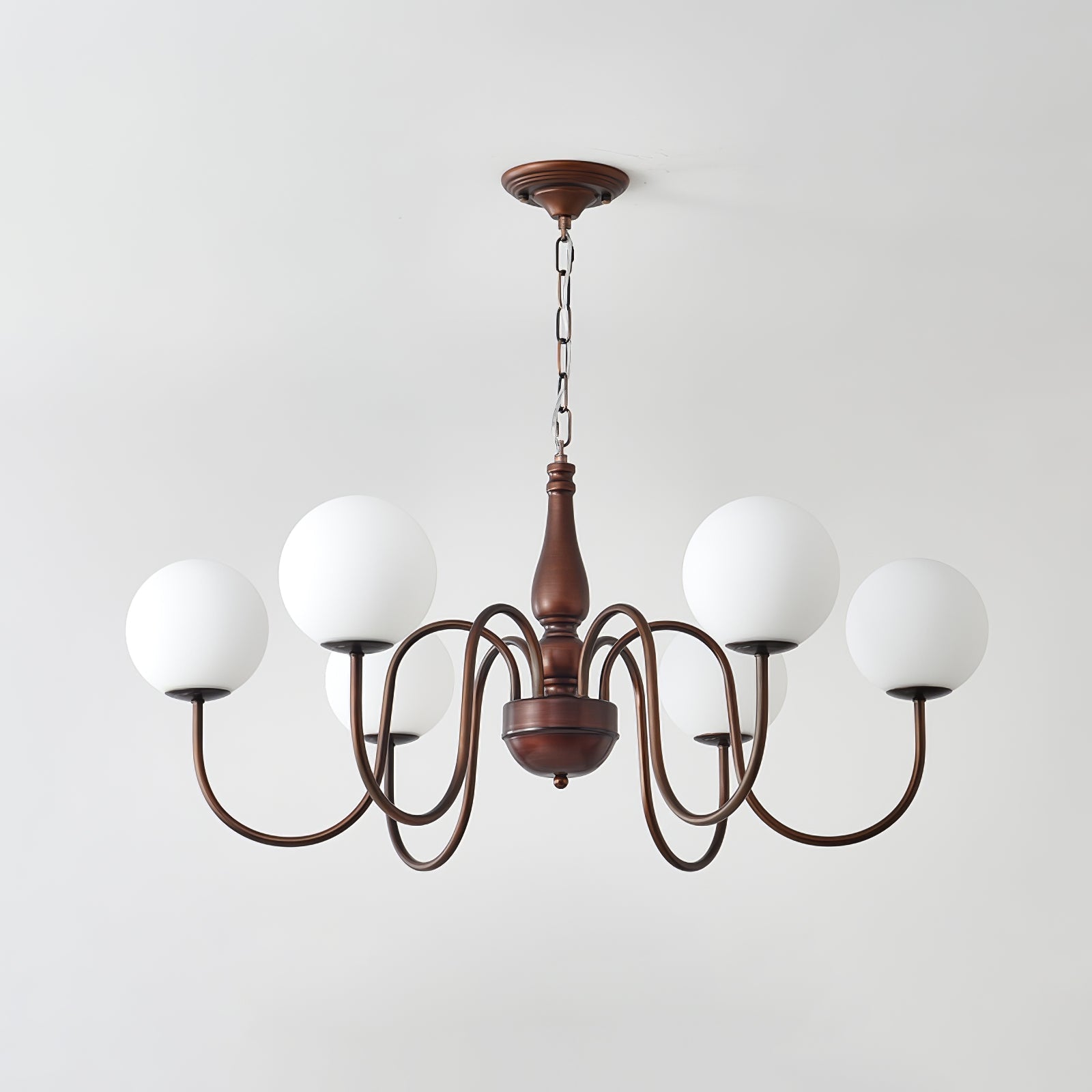 Lustra Kronleuchter Kupfer Glas Hain Ball-Letslighting