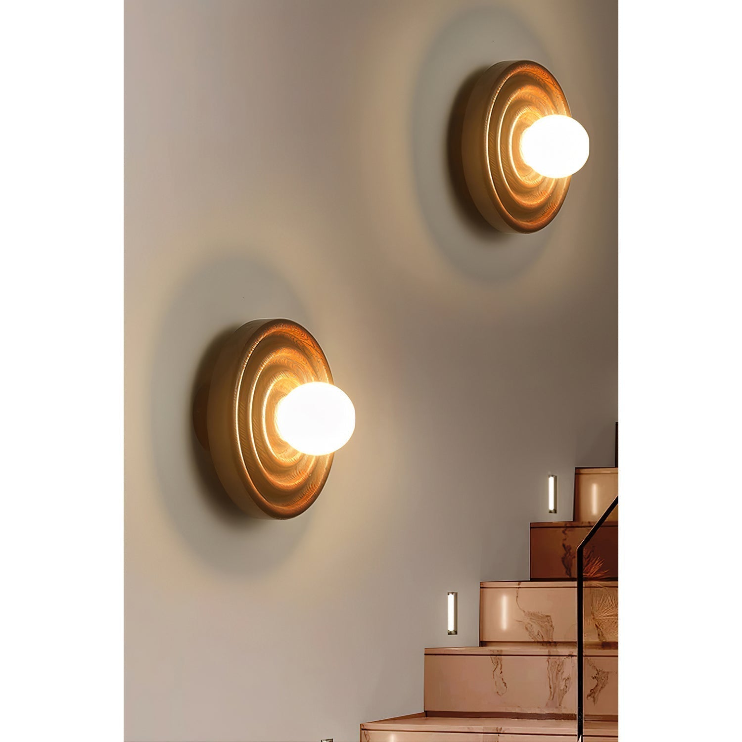 Ultalora Holz Glas Wandleuchte-Letslighting