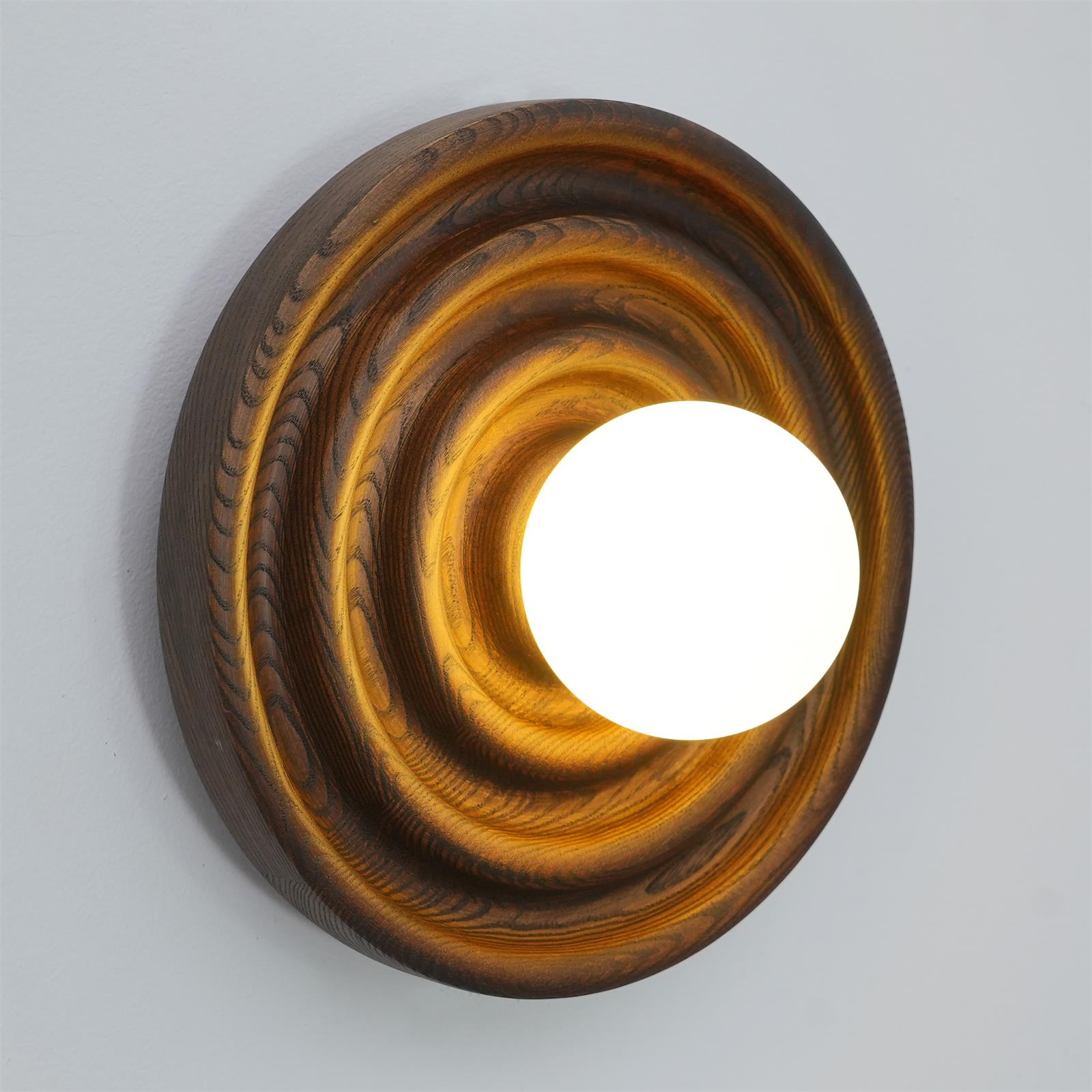 Blair Holz Glas Wandleuchte-Letslighting