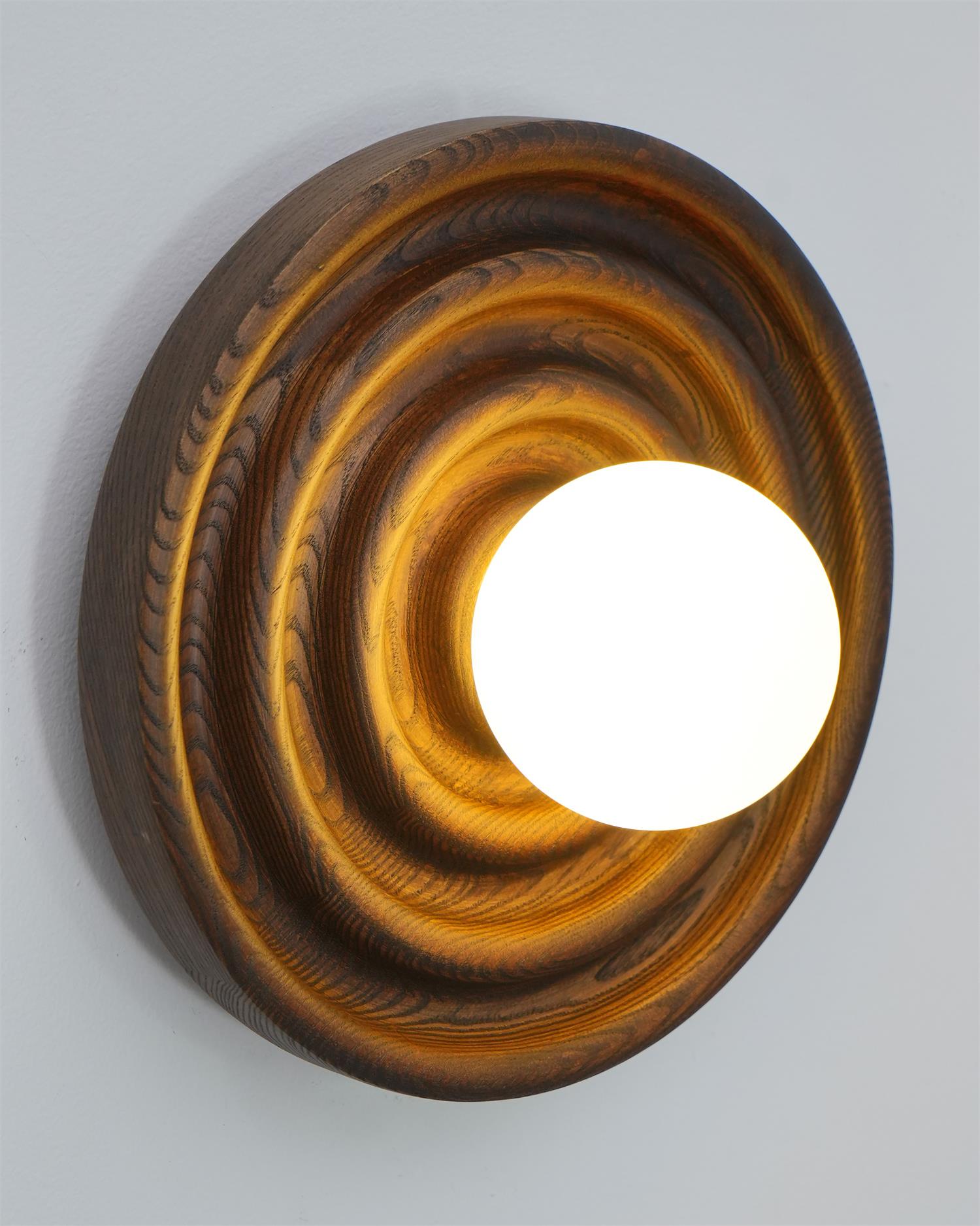 Blair Holz Glas Wandleuchte-Letslighting