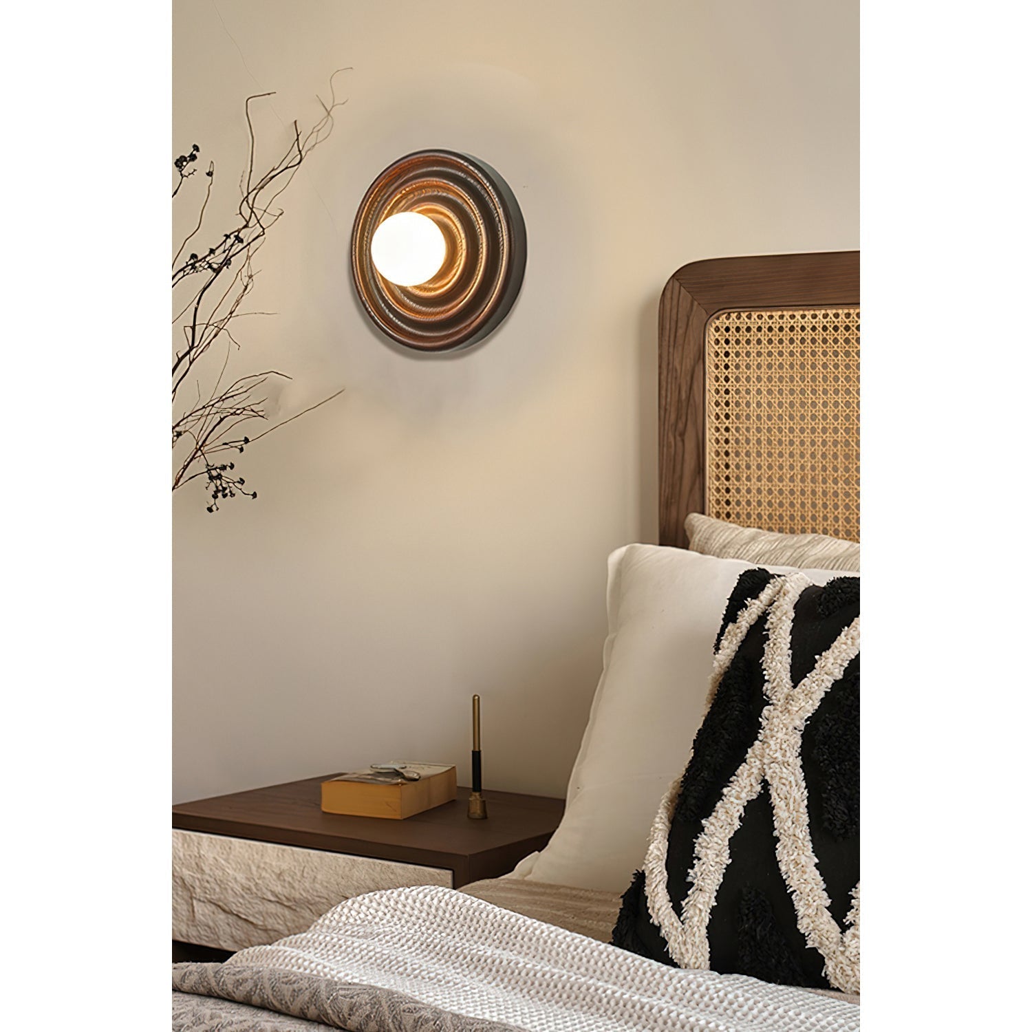Ultalora Holz Glas Wandleuchte-Letslighting