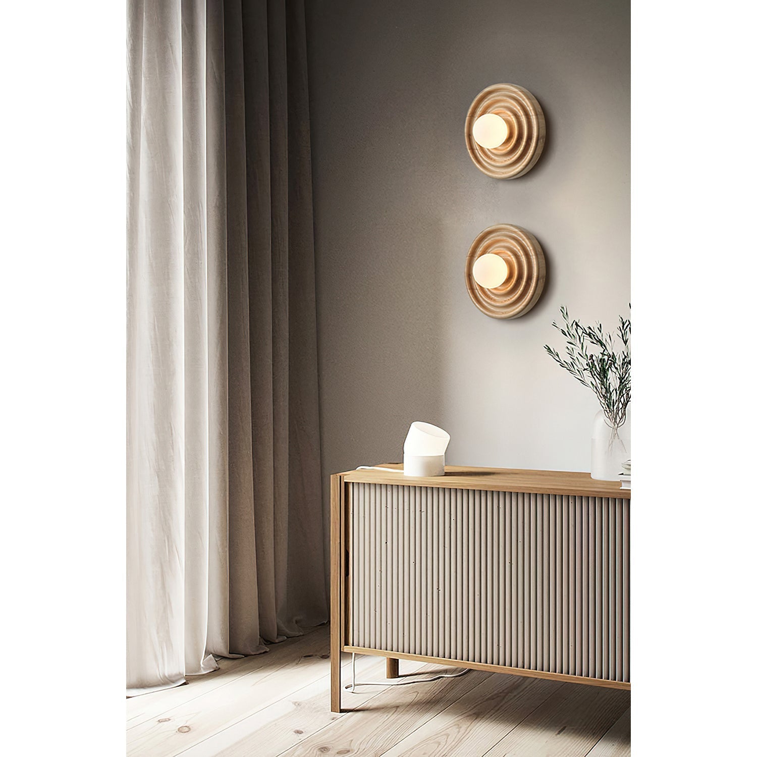Ultalora Holz Glas Wandleuchte-Letslighting