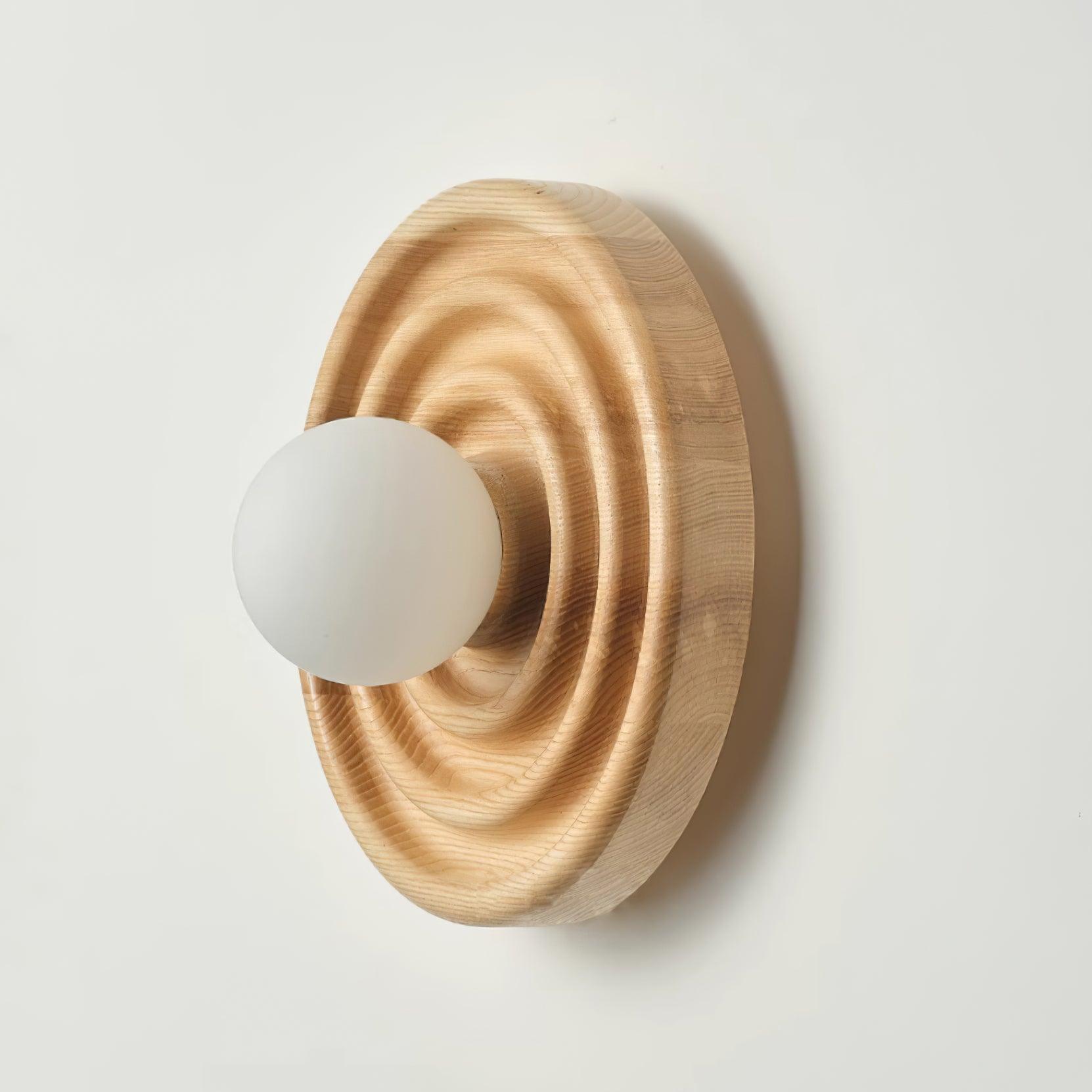 Blair Holz Glas Wandleuchte-Letslighting