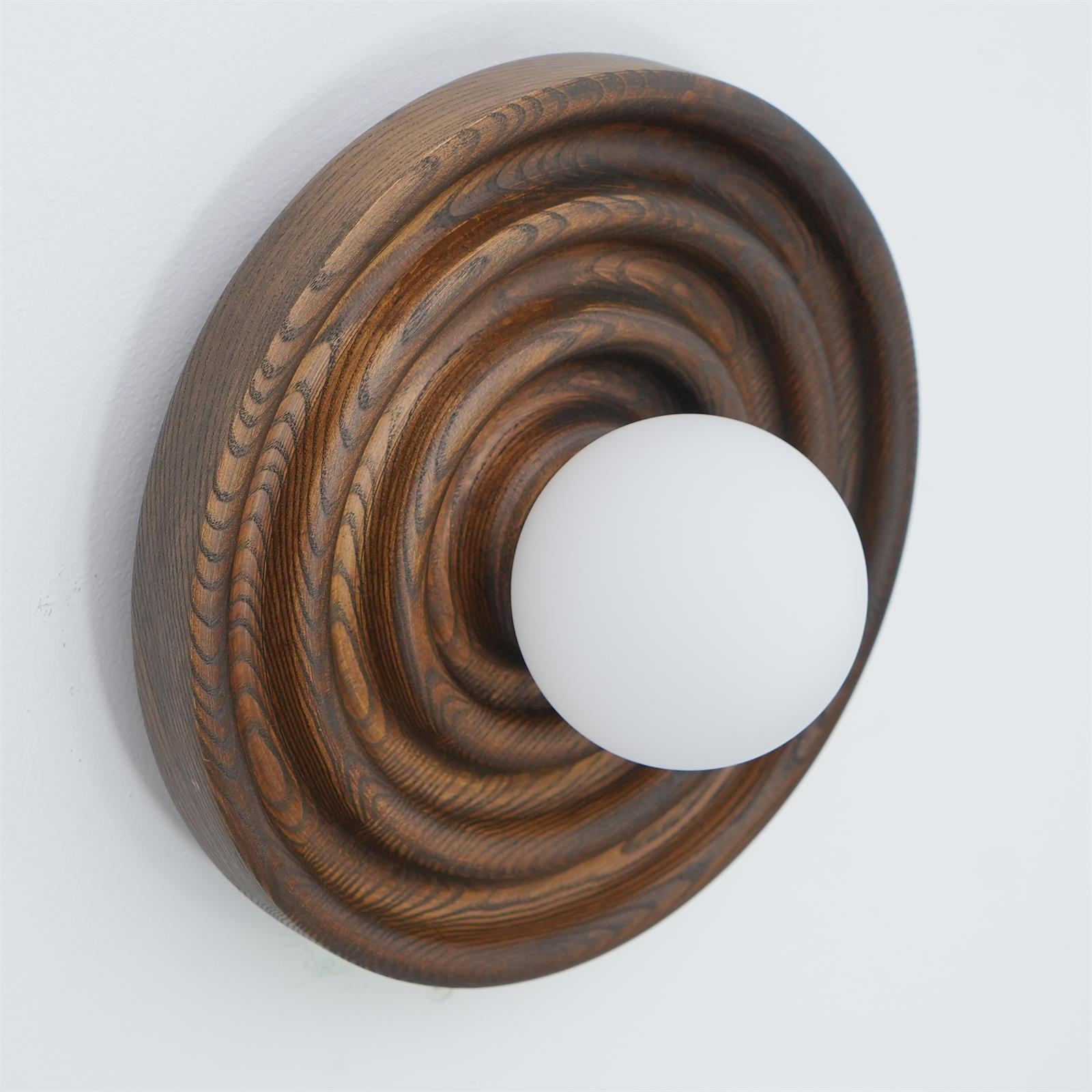 Blair Holz Glas Wandleuchte-Letslighting