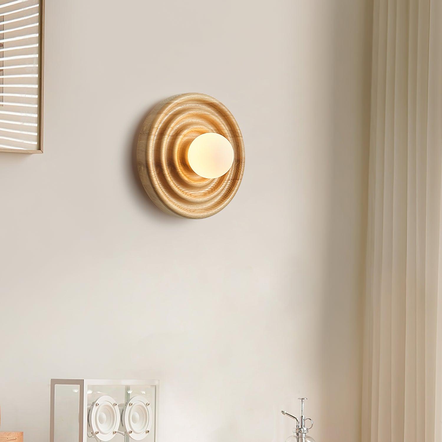 Blair Holz Glas Wandleuchte-Letslighting