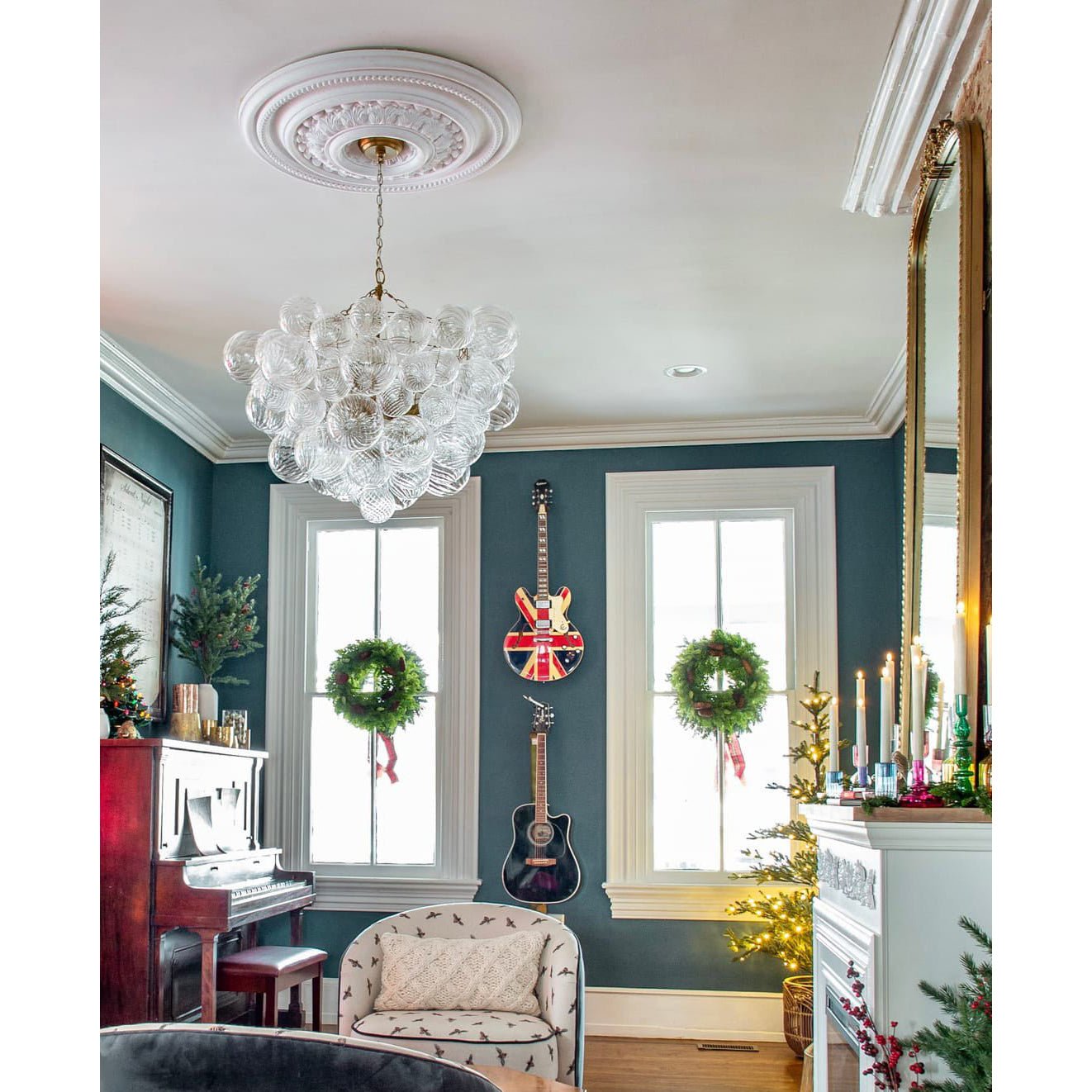 Aurora Chandelier Glass Ball Bubble Modern - Blowlighting