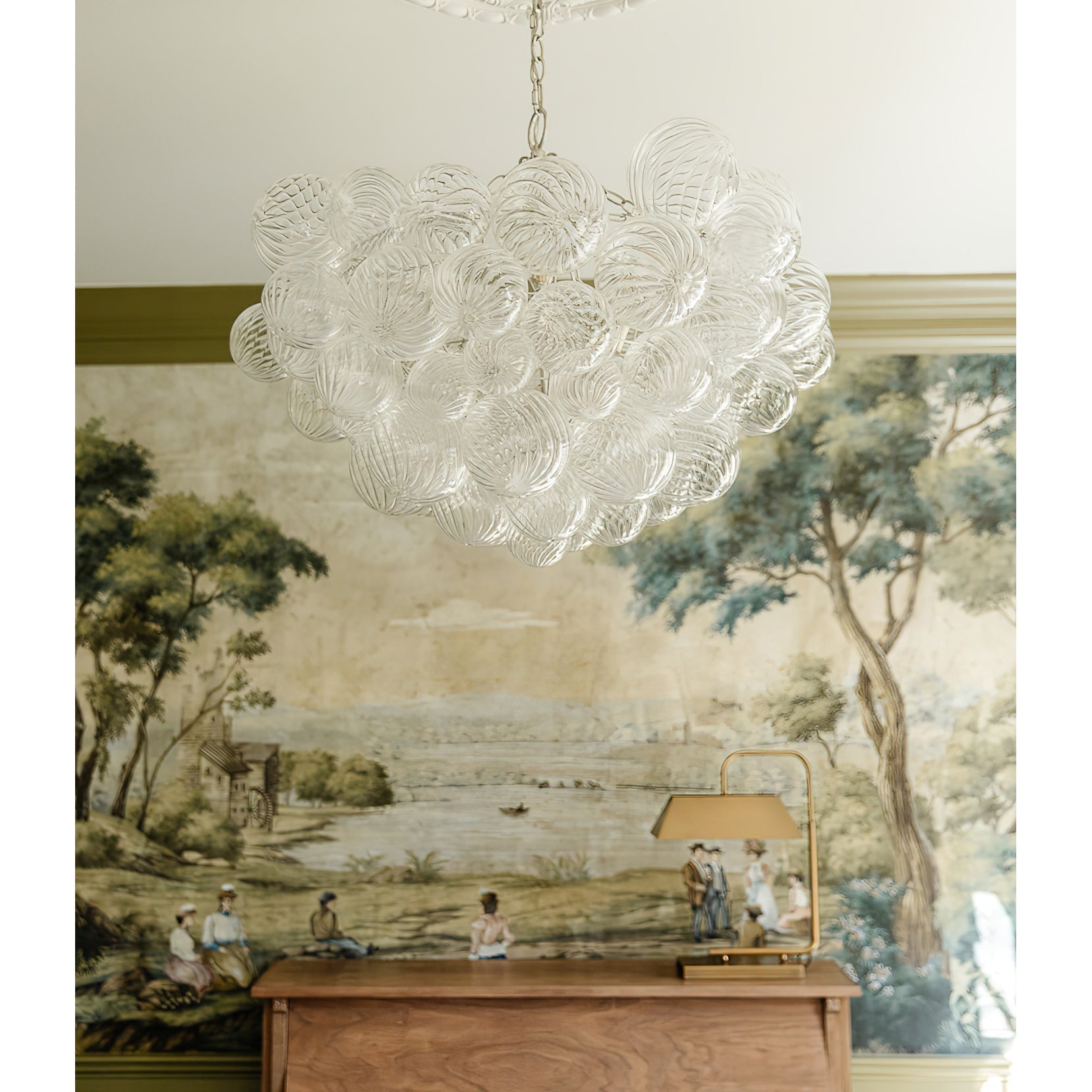 Aurora Chandelier Glass Ball Bubble Modern - Blowlighting