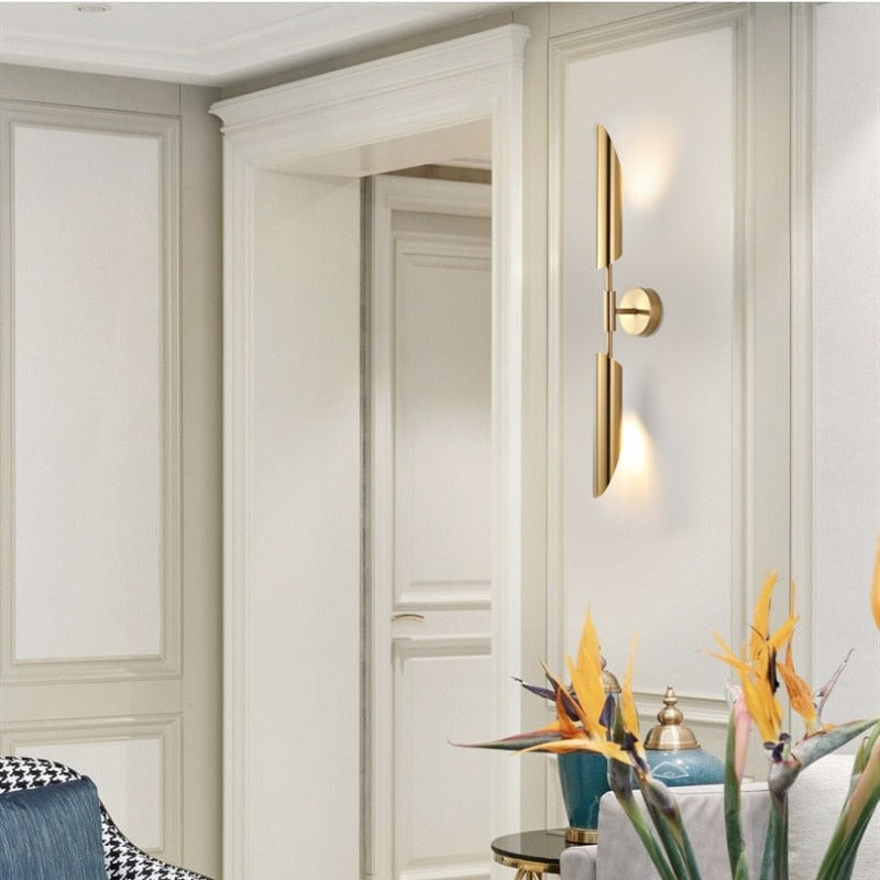 Kristy Antiquität Wandleuchte Innen Gold Schlaf/Wohnzimmer Kupfer