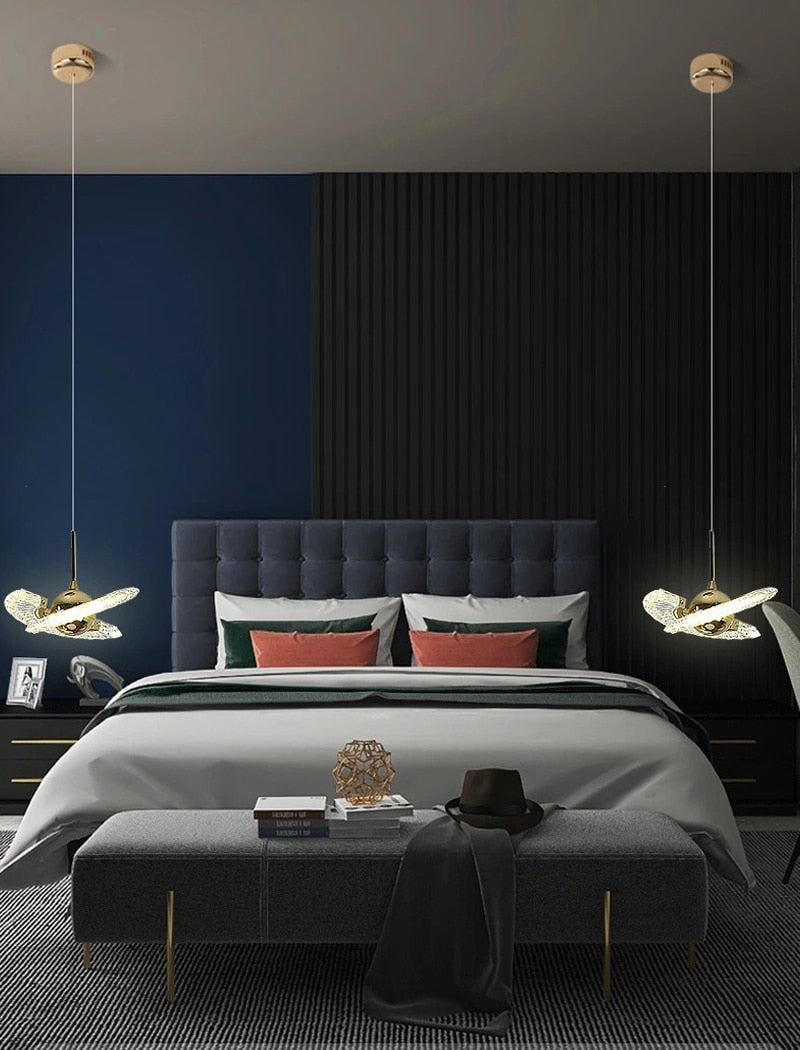 Kristy Modern LED Pendelleuchte Drehbare Gold Esstisch/Schlaf/WohnzimmerMetall Acryl
