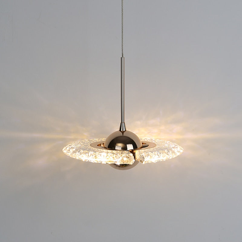 Kristy Modern LED Pendelleuchte Drehbare Gold Esstisch/Schlaf/WohnzimmerMetall Acryl