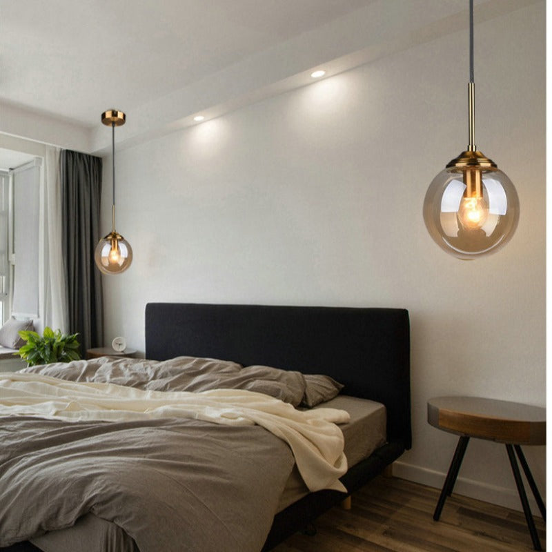 Valentina Modern Rund LED Pendelleuchte Metall Glas Esszimmer Wohnzimmer Schlafzimmer