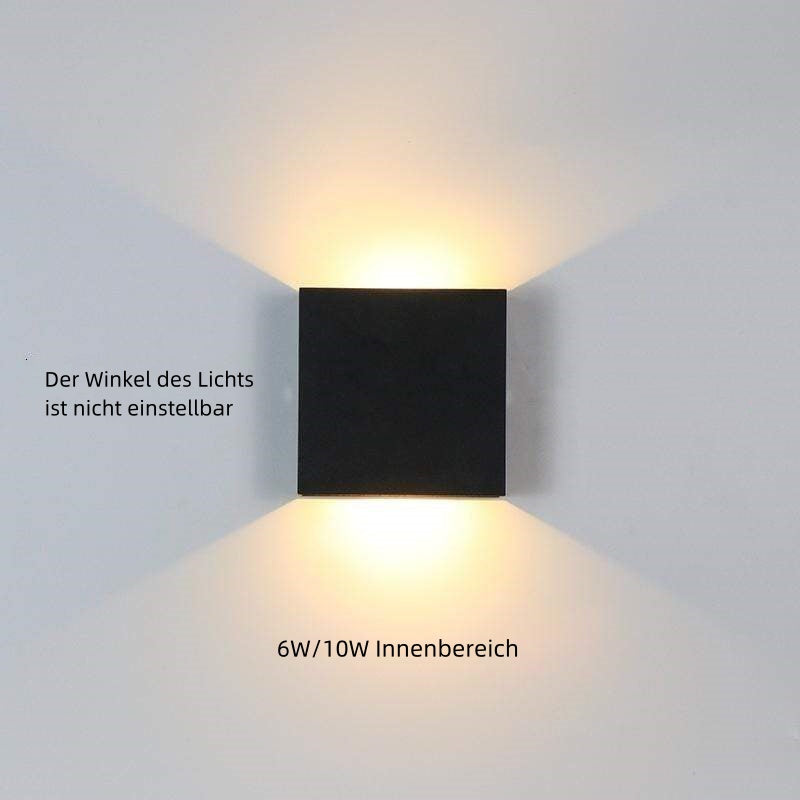 Ray Modern LED Außenwandleuchte Weiß Metall Garten/Flur