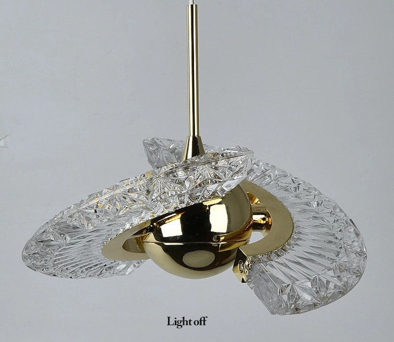 Kristy Modern LED Pendelleuchte Drehbare Gold Esstisch/Schlaf/WohnzimmerMetall Acryl