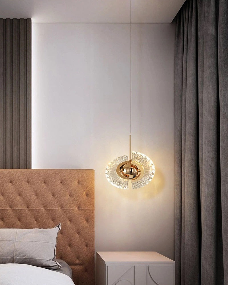 Kristy Modern LED Pendelleuchte Drehbare Gold Esstisch/Schlaf/WohnzimmerMetall Acryl